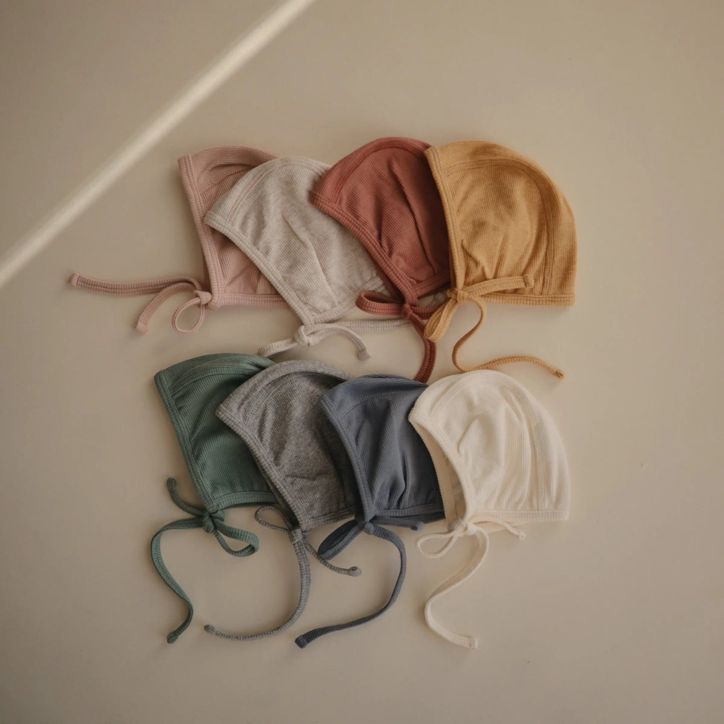 Ribbed Baby Bonnet Made with Organic Cotton for Warmth and Comfort Mushie Everetts Place: Online Boutique