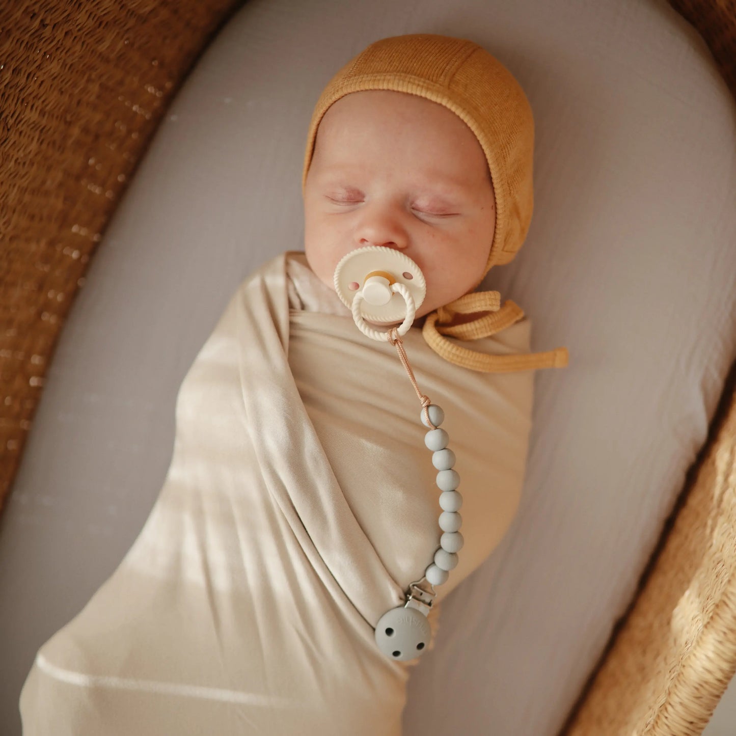 Ribbed Baby Bonnet Made with Organic Cotton for Warmth and Comfort Mushie Everetts Place: Online Boutique