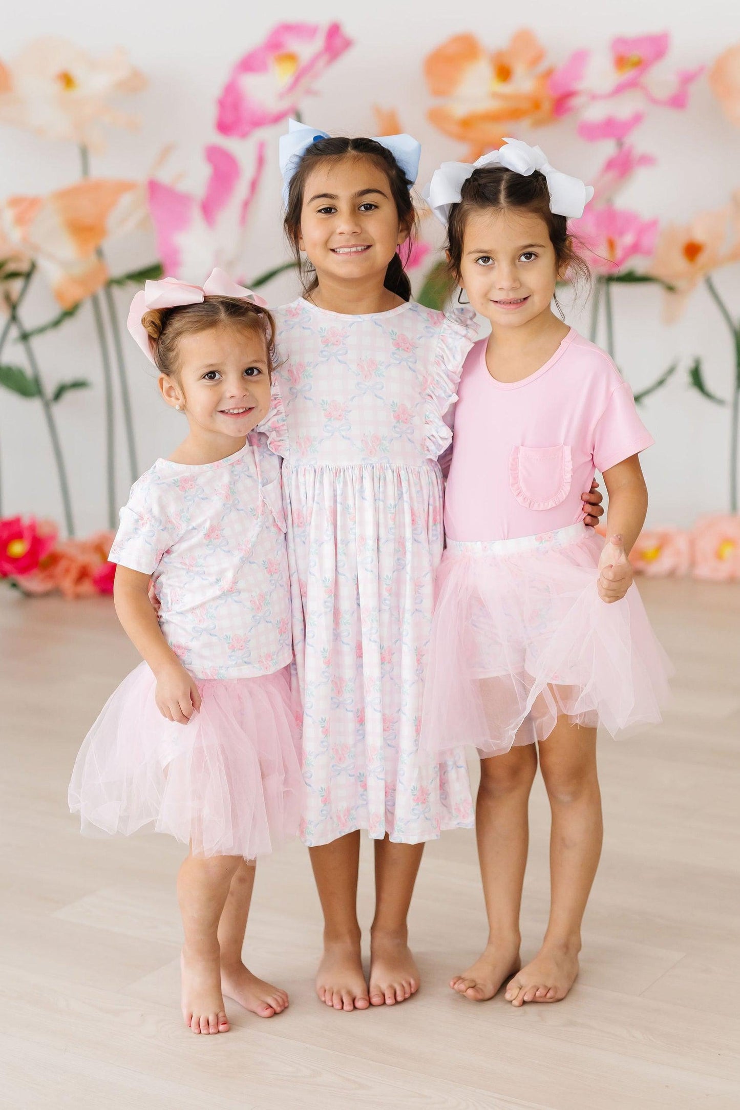 Mila & Rose ® Ribbons and Roses Ruffle Pocket Tee for Girls Casual - Apparel & Accessories > Clothing > Clothing Tops Ruffle Pocket Tee