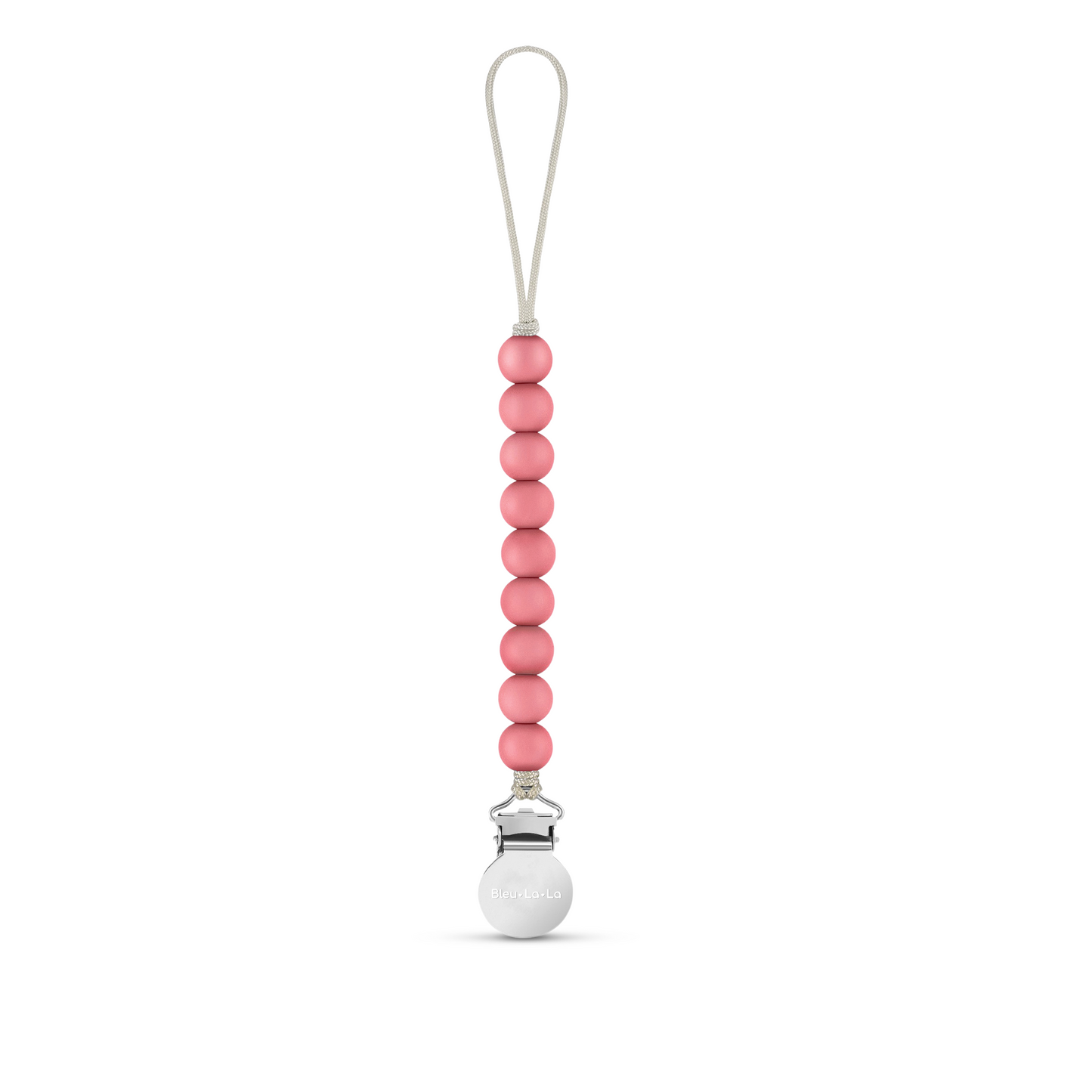 Lulababe Premium Beaded Pacifier Clip CPSIA Tested Safety Compliant Bleu La La