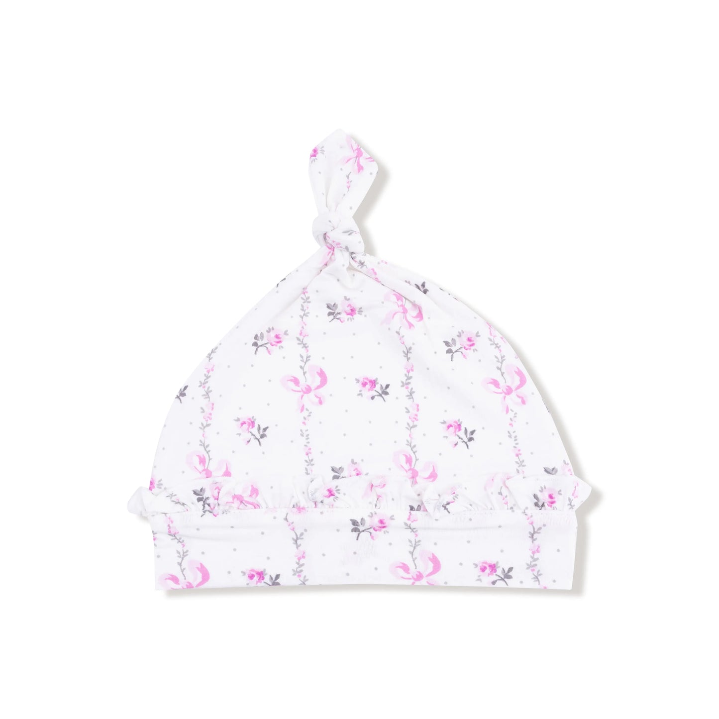 Ruffle Knotted Baby Hat With Soft Bamboo Viscose For Baby Angel Dear Everetts Place: Online Boutique