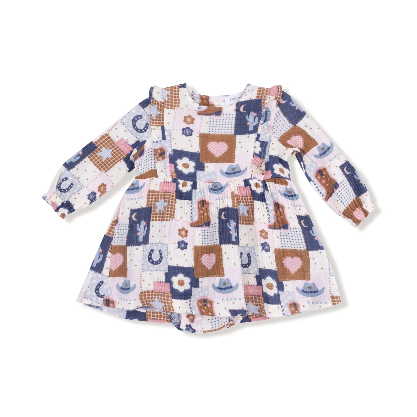 Ruffle Long Sleeve Bubble With Skirt For Baby Angel Dear Angel Dear Everetts Place: Online Boutique