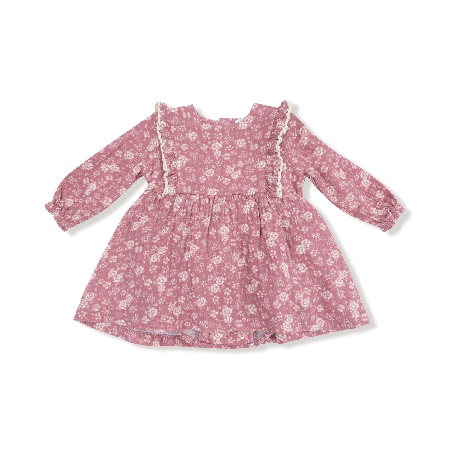 Ruffle Long Sleeve Bubble With Skirt Organic Cotton Angel Dear Everetts Place: Online Boutique