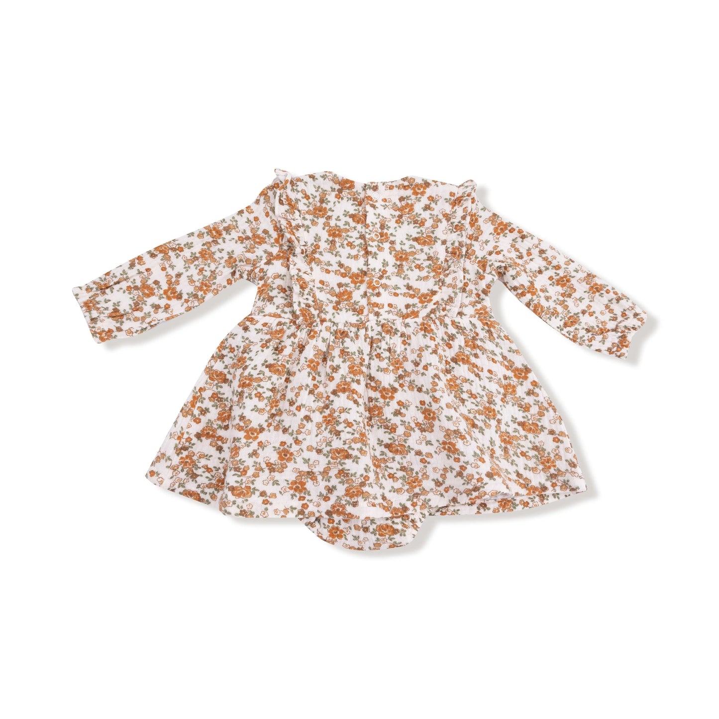 Ruffle Long Sleeve Bubble With Skirt Organic Cotton Muslin Angel Dear Everetts Place: Online Boutique