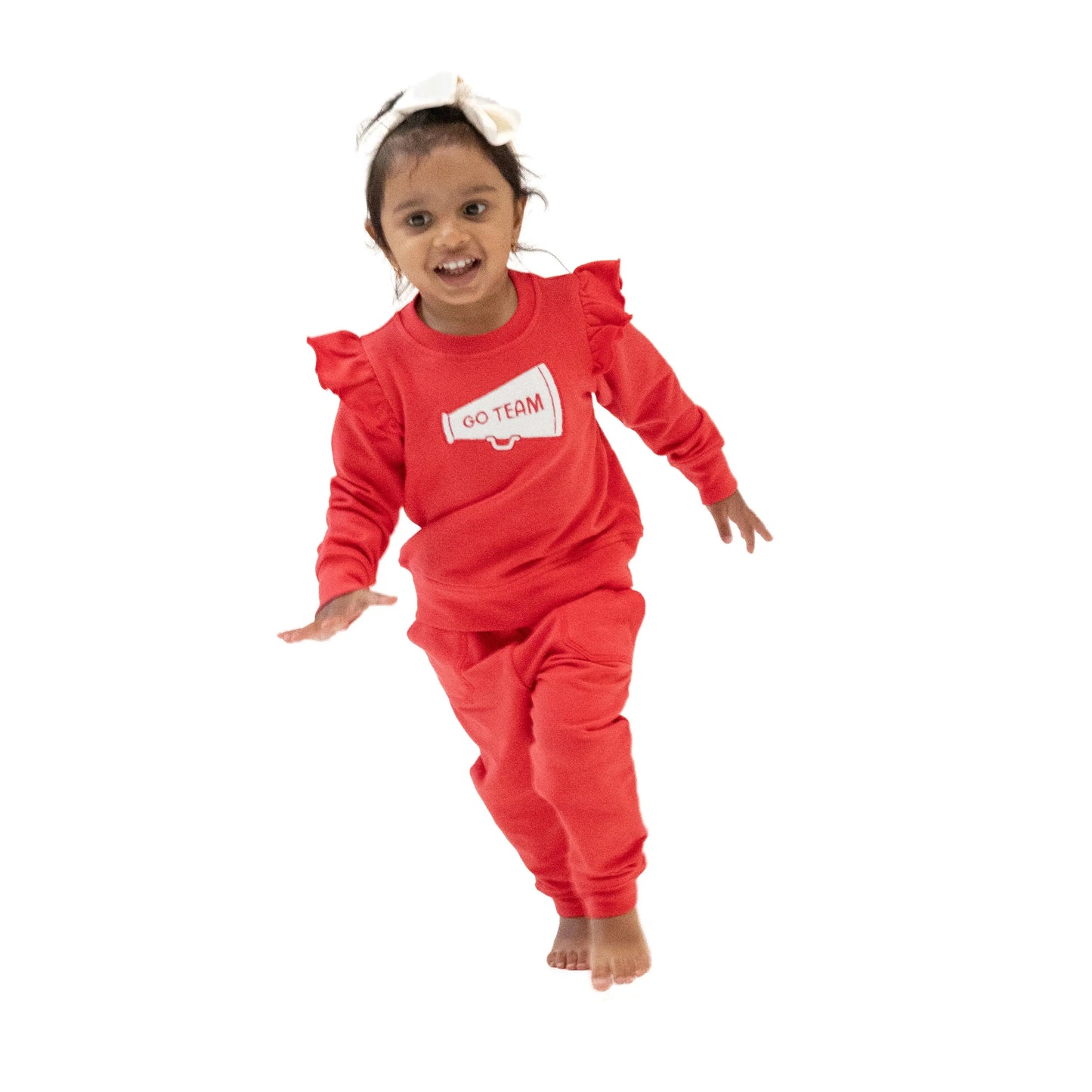 Ruffle Megaphone Sweatshirt for Kids Cheer Squad Angel Dear Everetts Place: Online Boutique