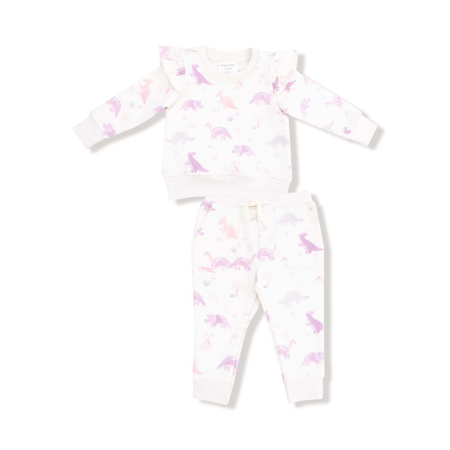 Ruffle Sweatshirt And Jogger Pant Set For Girls Cozy Angel Dear Everetts Place: Online Boutique