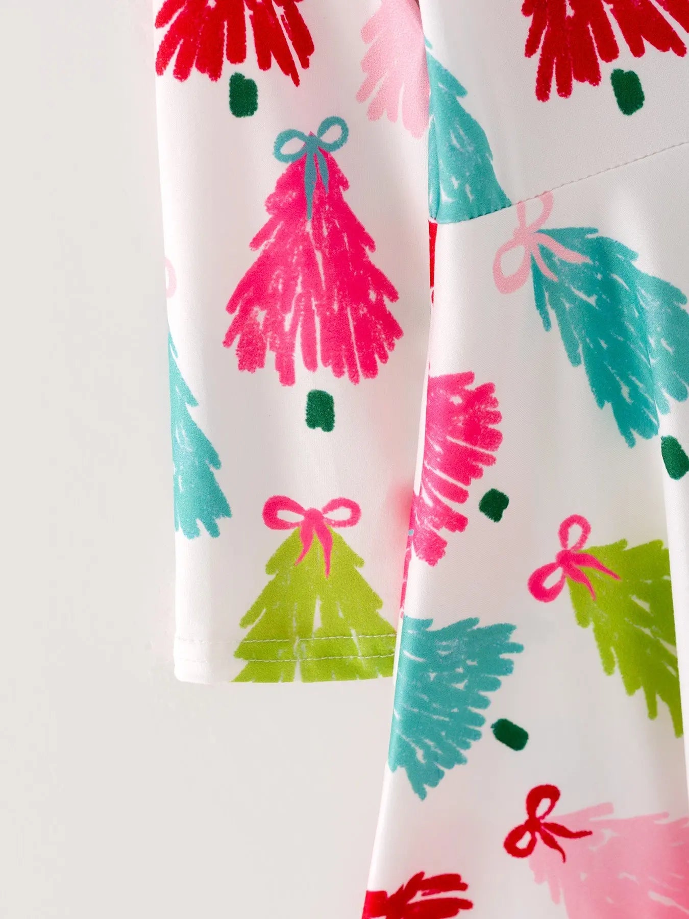 Rylee Faith Festive Christmas Tree Print Long Sleeve Dress Rylee Faith Designs Everetts Place: Online Boutique