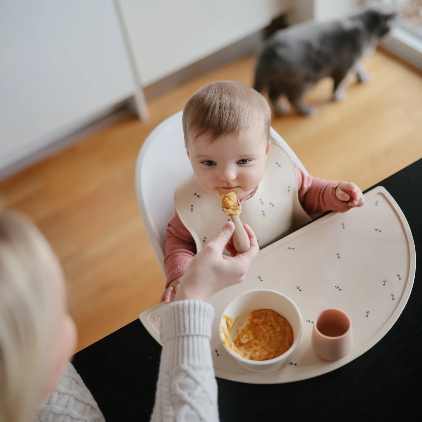 Silicone Placemat for Kids Durable and Easy to Clean Food Grade Silicone Stylish Design Mushie