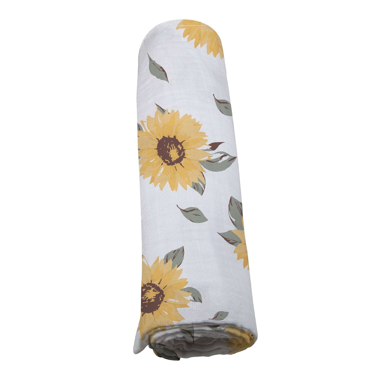 Sunflower Farm Bamboo Muslin Swaddle Blanket Soft Breathable Pre Washed Multi Use Nursing Cover Changing Pad Burp Cloth Tummy Time Blanket Newcastle Classics