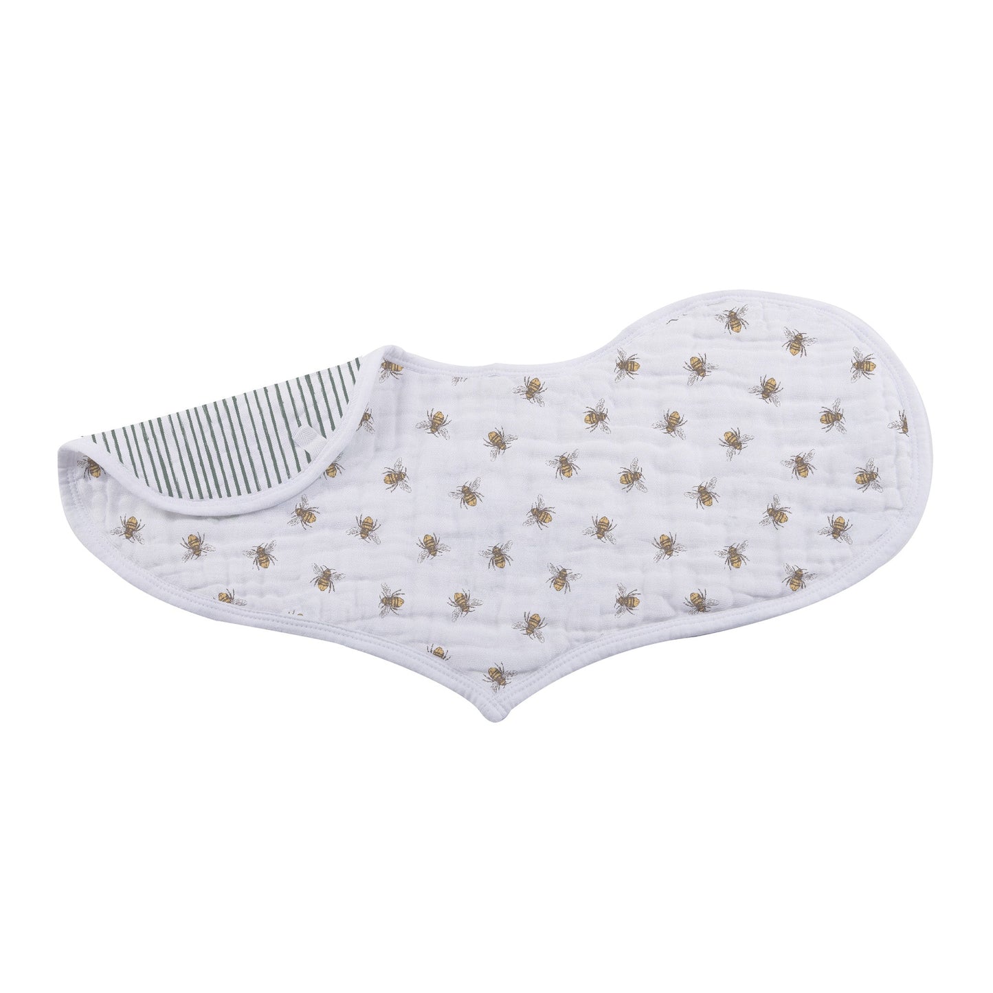 Sunrise To Sunset Heart Bibs Soft Bamboo Muslin Snap Closure Absorbent Feeding Teething 21 Inch x 9.5 Inch Newcastle Classics