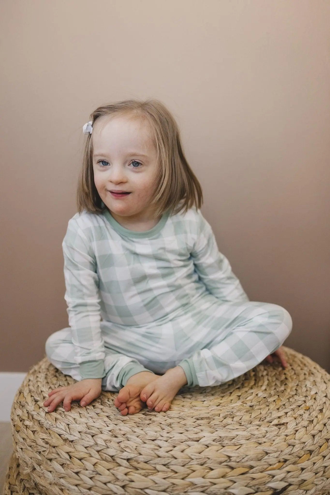 Little Joy Co. Sage Gingham 2pc Bamboo Pajamas for Women Soft Sleepwear - Apparel & Accessories > Clothing > Sleepwear & Loungewear > Pajamas