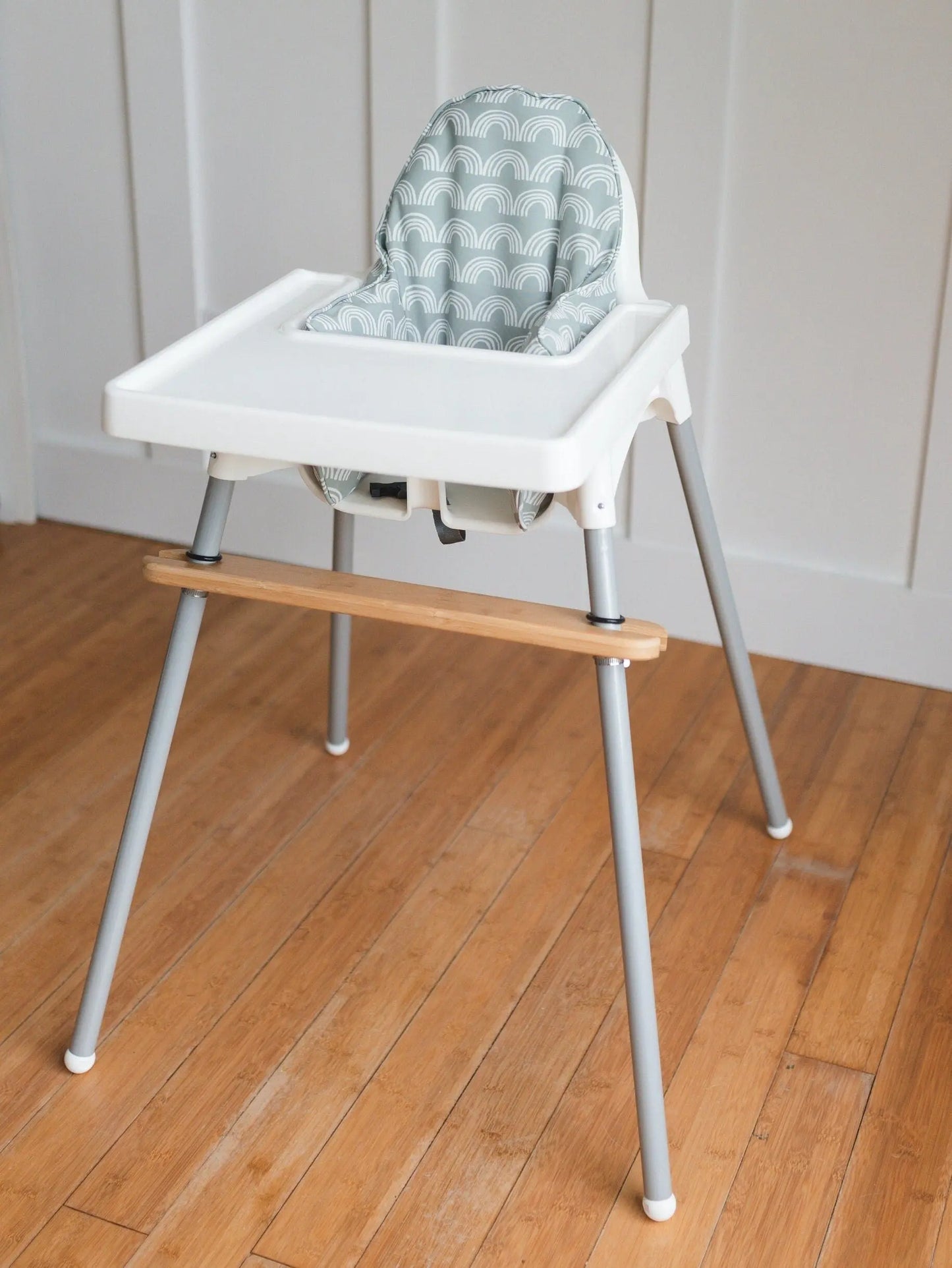 Little Joy Co. Sage Green Rainbow Cushion Cover IKEA Antilop Highchair - Furniture > Baby & Toddler Furniture > High Chair & Booster Seat Accessories