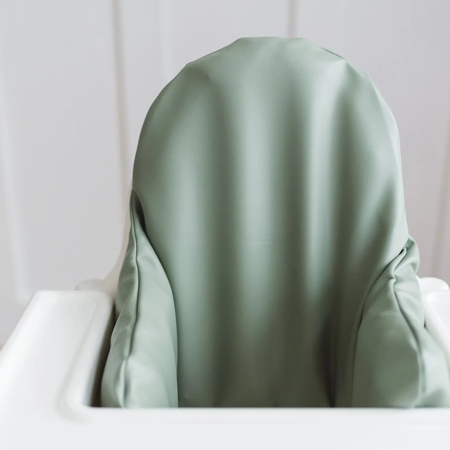 Little Joy Co. Sage Green Vegan Leather Cushion Cover for IKEA Antilop - Furniture > Baby & Toddler Furniture > High Chair & Booster Seat Accessories
