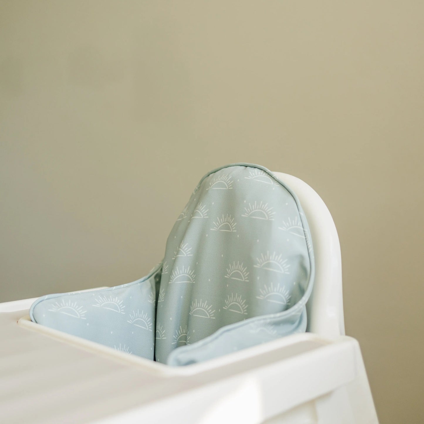 Little Joy Co. Sage Suns IKEA Antilop Cushion Cover White Sun Print - Furniture > Baby & Toddler Furniture > High Chair & Booster Seat Accessories