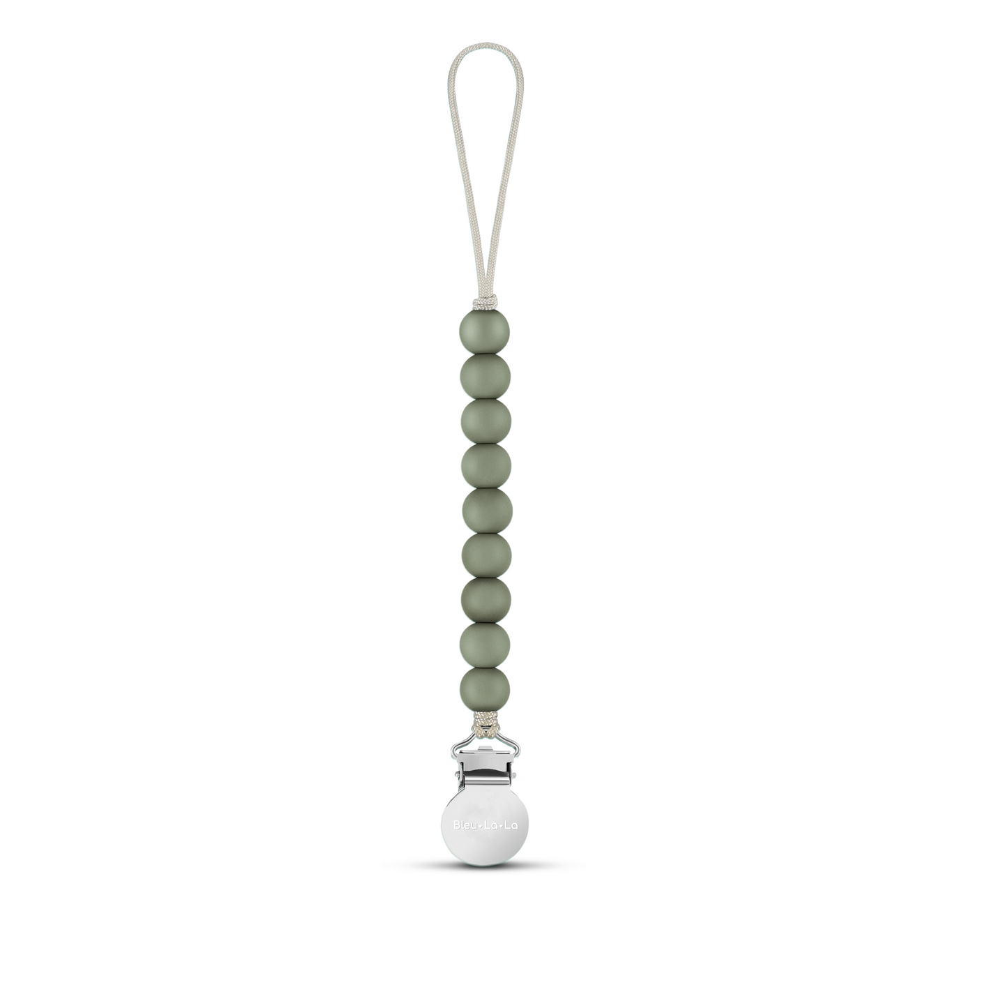 Lulababe Premium Beaded Pacifier Clip CPSIA Tested Safety Compliant Bleu La La