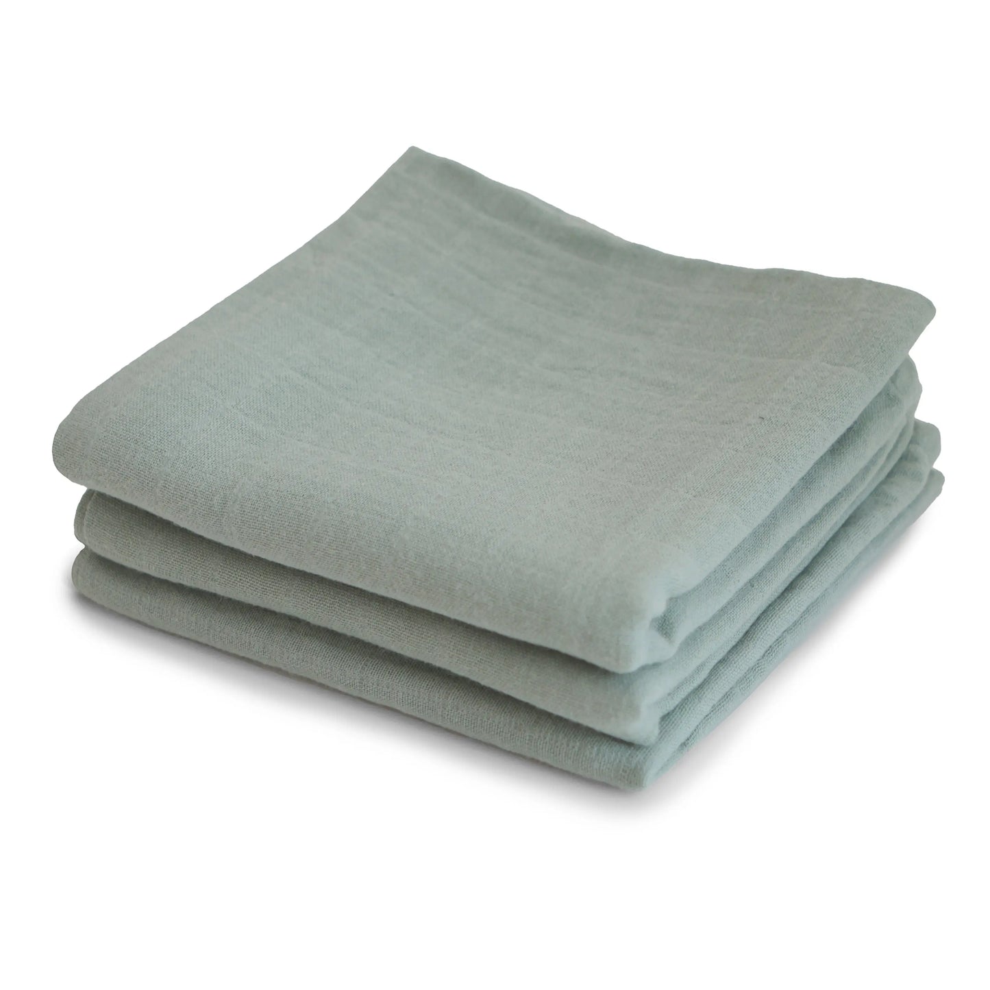 Organic Cotton Muslin Cloths 3 Pack Extra Soft Versatile Nursery Essentials Mushie