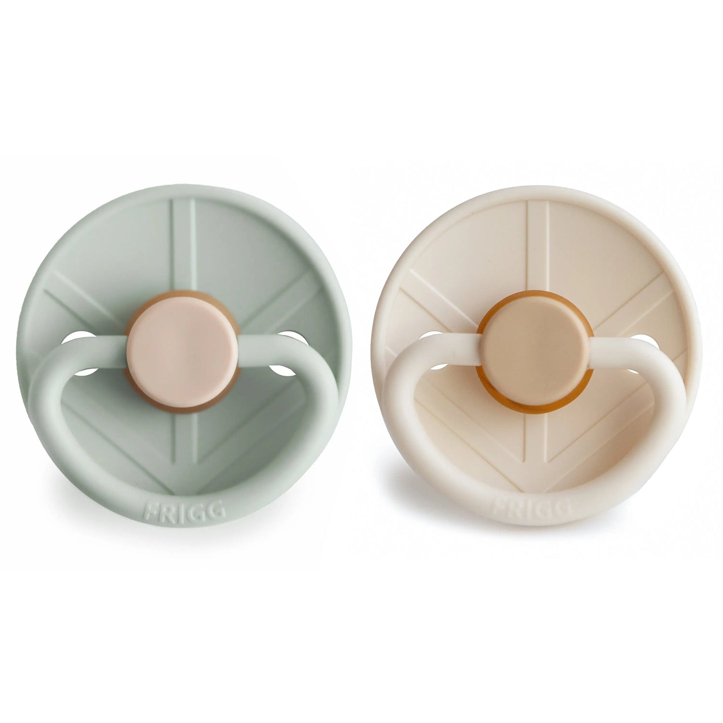 Frigg Little Viking Natural Rubber Pacifier Two Pack Mushie