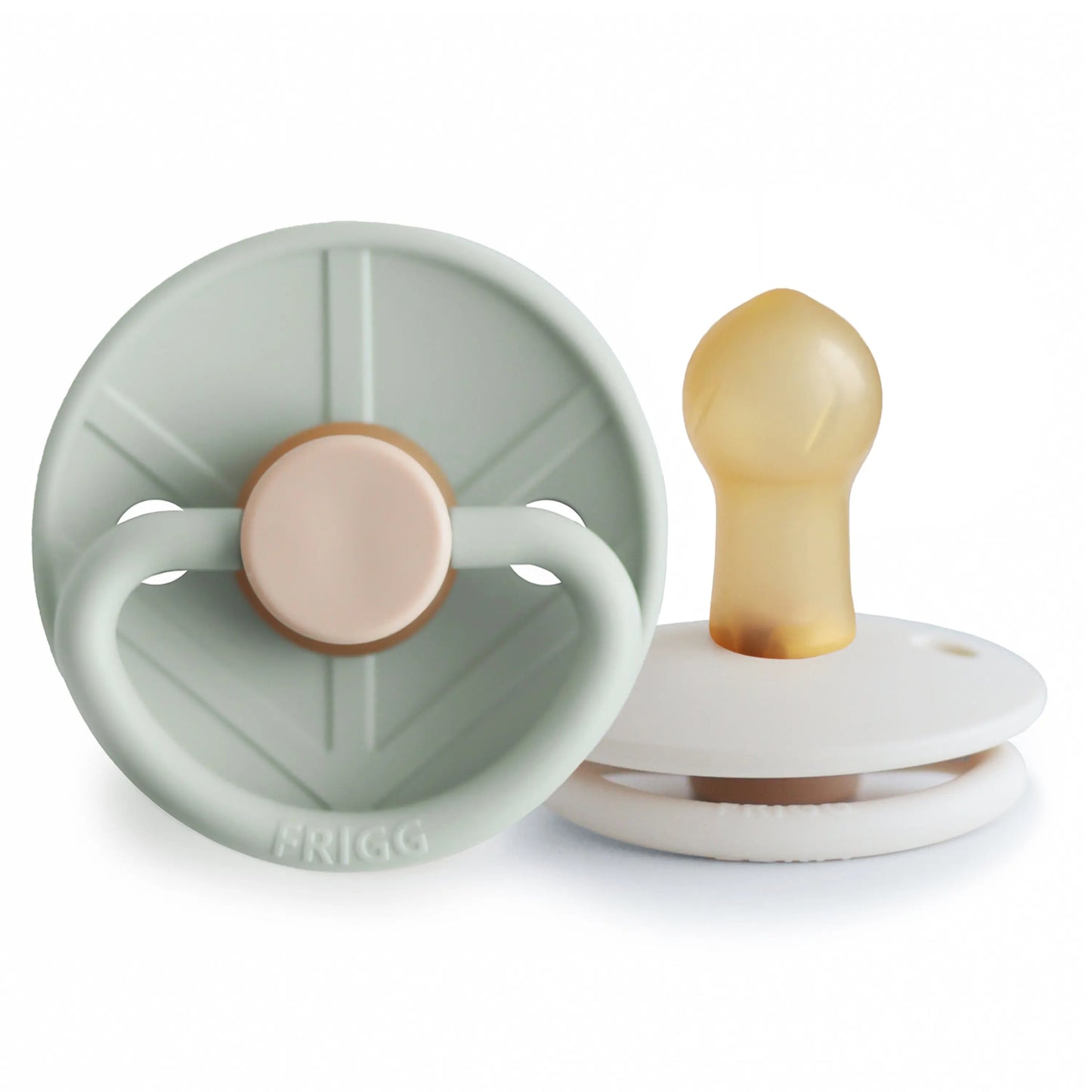 Frigg Little Viking Natural Rubber Pacifier Two Pack Mushie