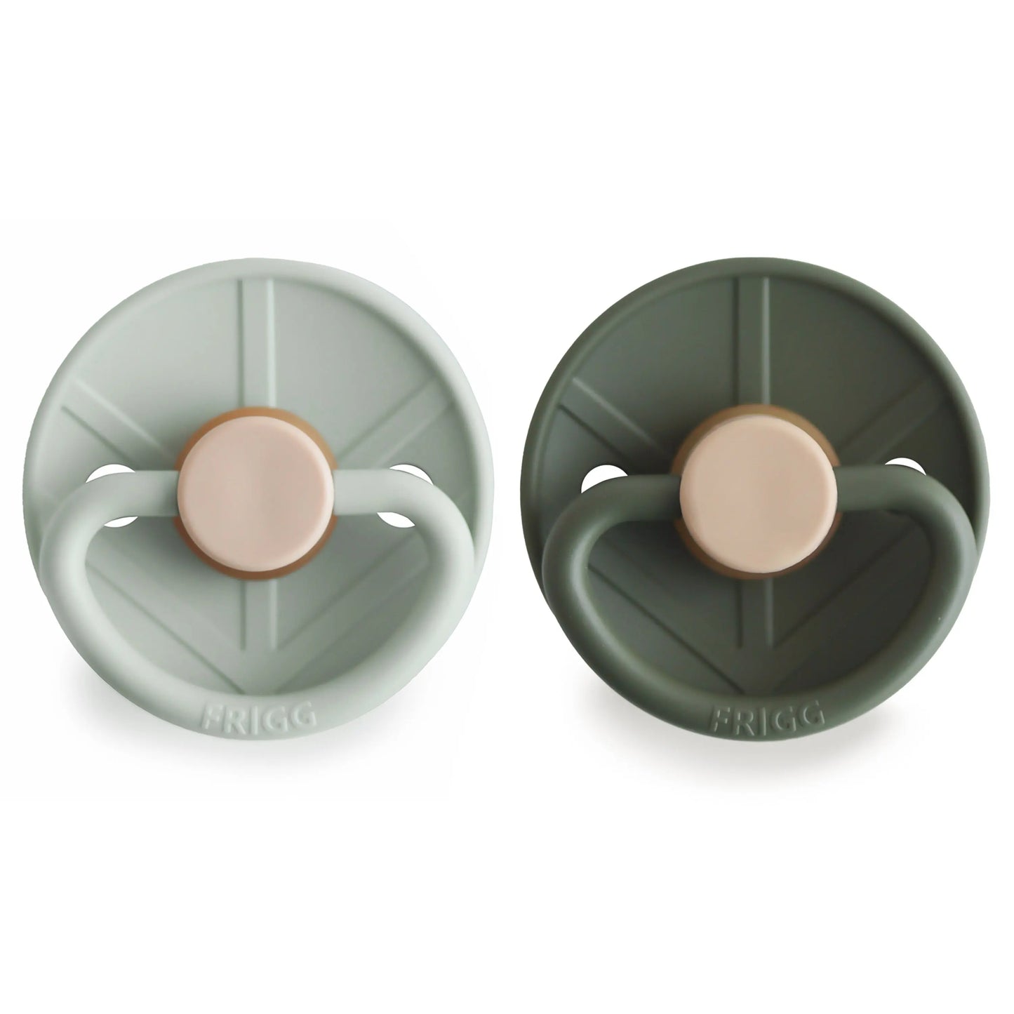 Frigg Little Viking Natural Rubber Pacifier Two Pack Mushie