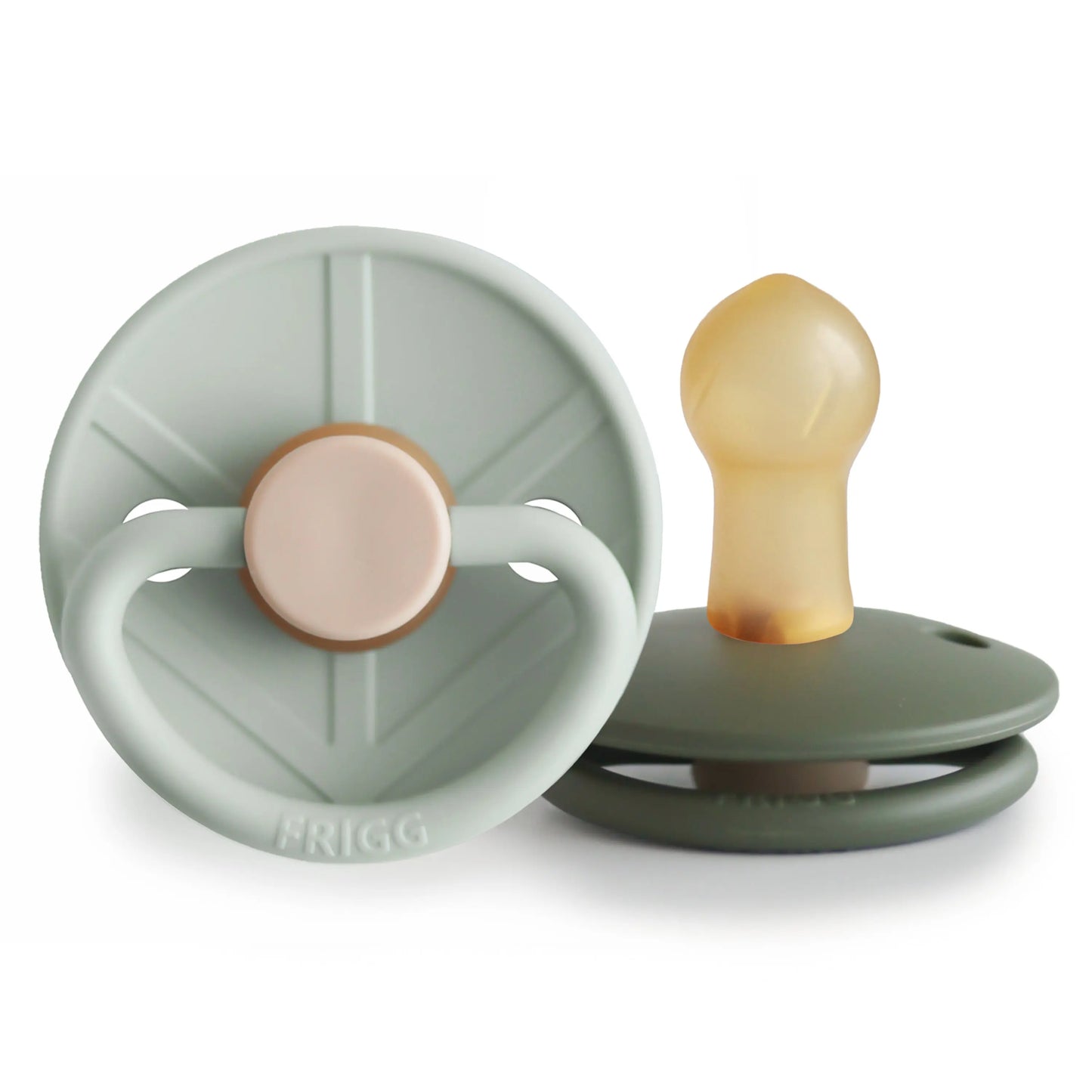 Frigg Little Viking Natural Rubber Pacifier Two Pack Mushie