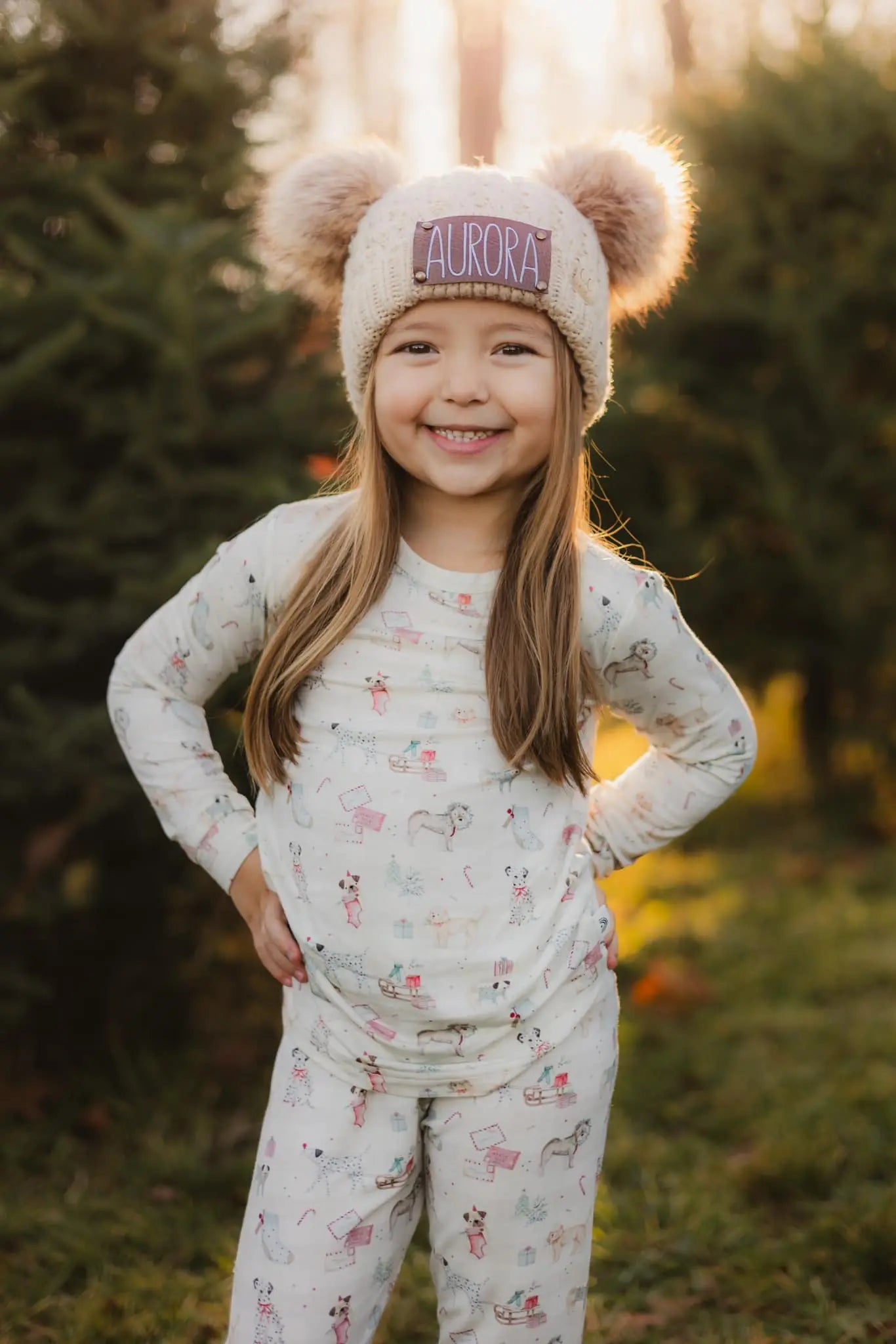 Little Joy Co. Santa Paws 2pc Bamboo Pajamas For Kids Holiday Set - Apparel & Accessories > Clothing > Baby & Toddler Clothing > Baby & Toddler Sleepwear