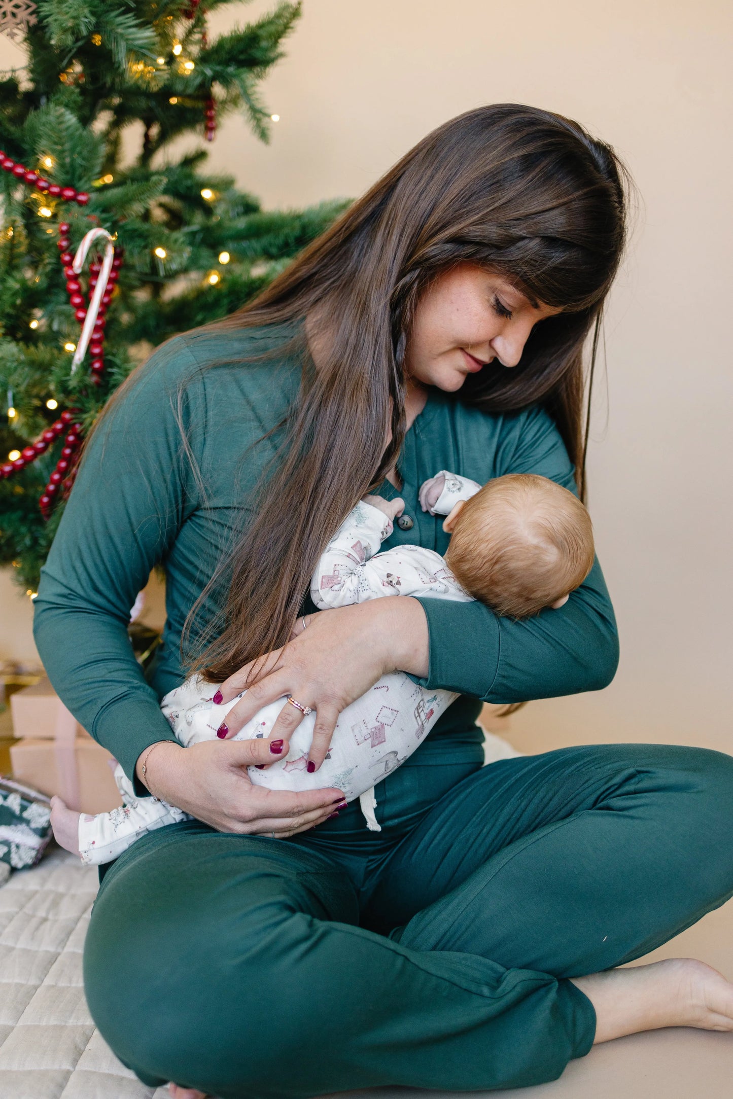 Little Joy Co. Santa Paws Bamboo Zippy Pajamas For Babies Christmas Cozy - Apparel & Accessories > Clothing > Baby & Toddler Clothing > Baby & Toddler Sleepwear