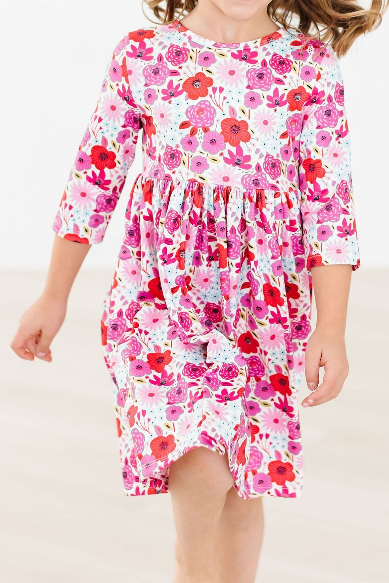 Mila & Rose ® Secret Garden Three Quarter Pocket Twirl Dress Mila Rose - Apparel & Accessories > Clothing > Dresses Twirl Pocket Dress 3/4
