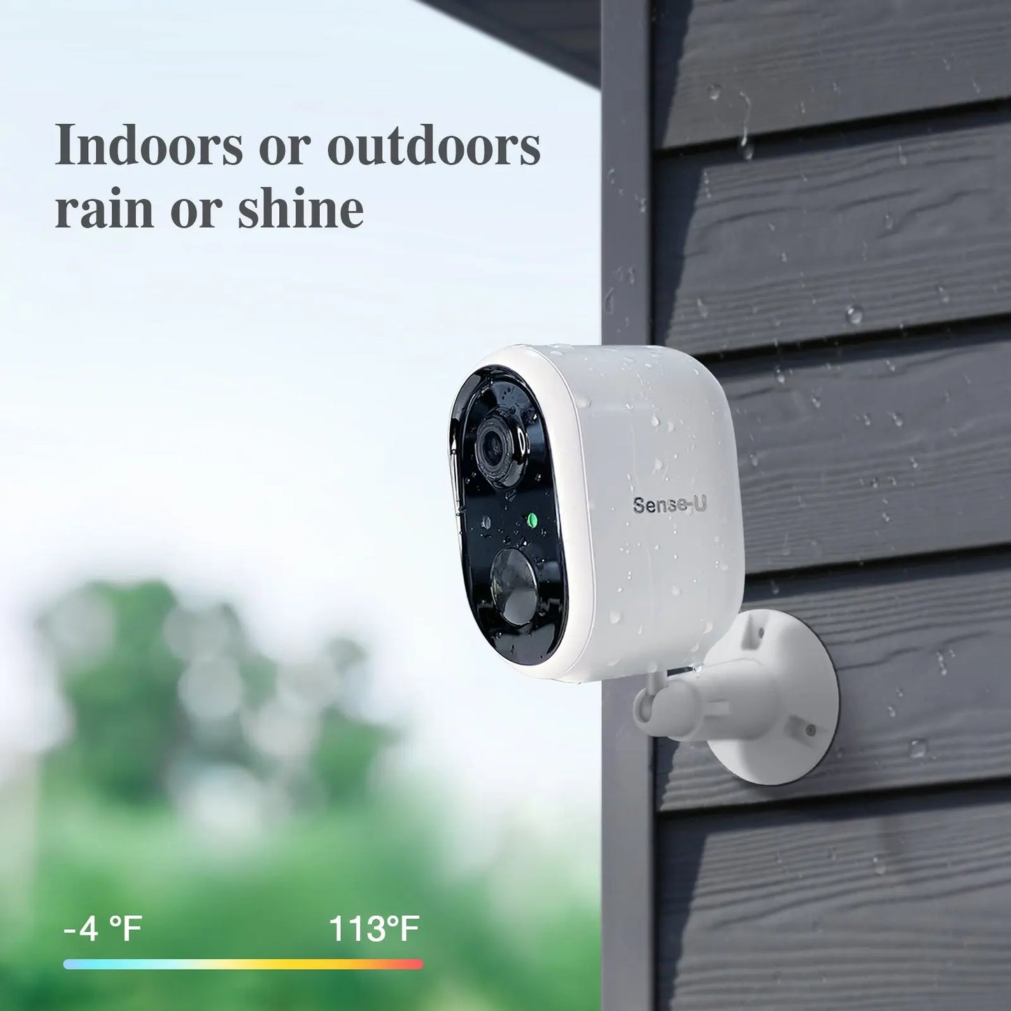 AI Battery Cam with Advanced Detection for Smart Home Security Sense-U