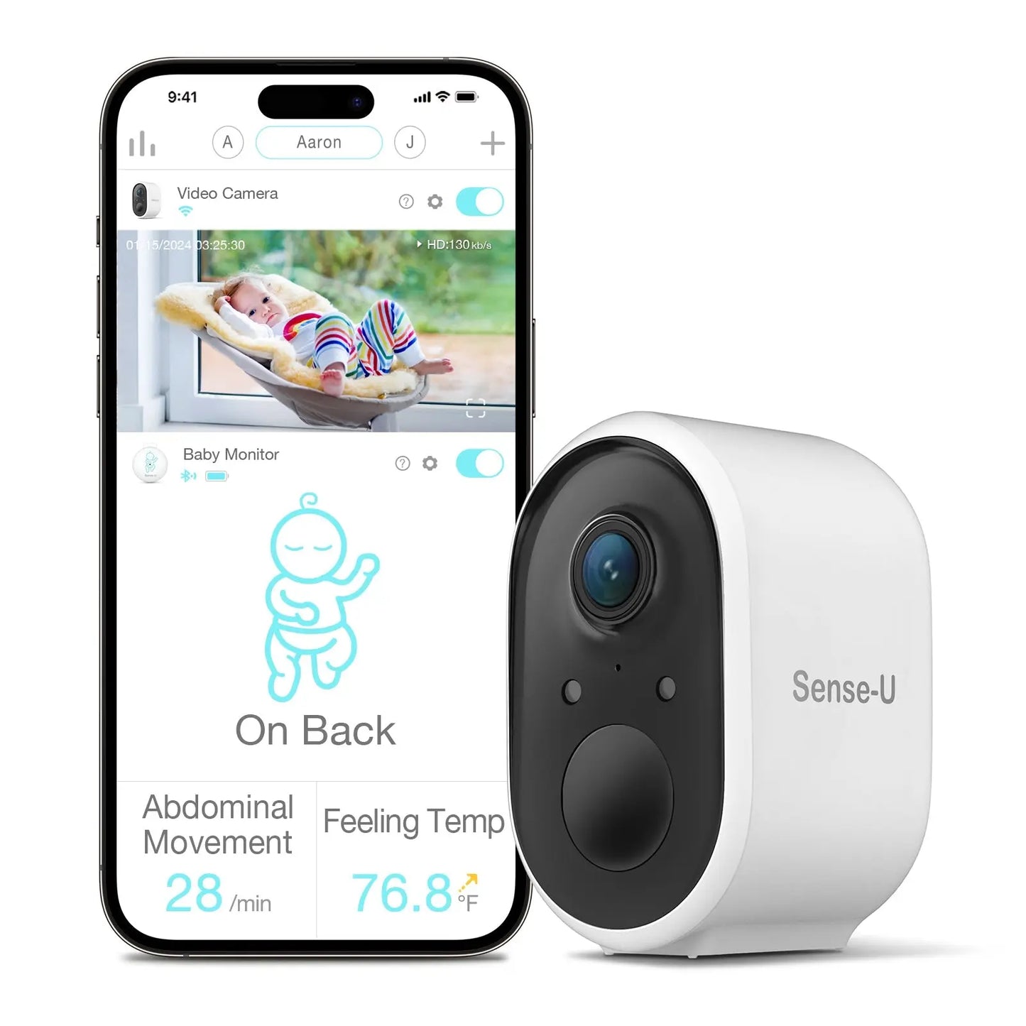 AI Battery Cam with Advanced Detection for Smart Home Security Sense-U