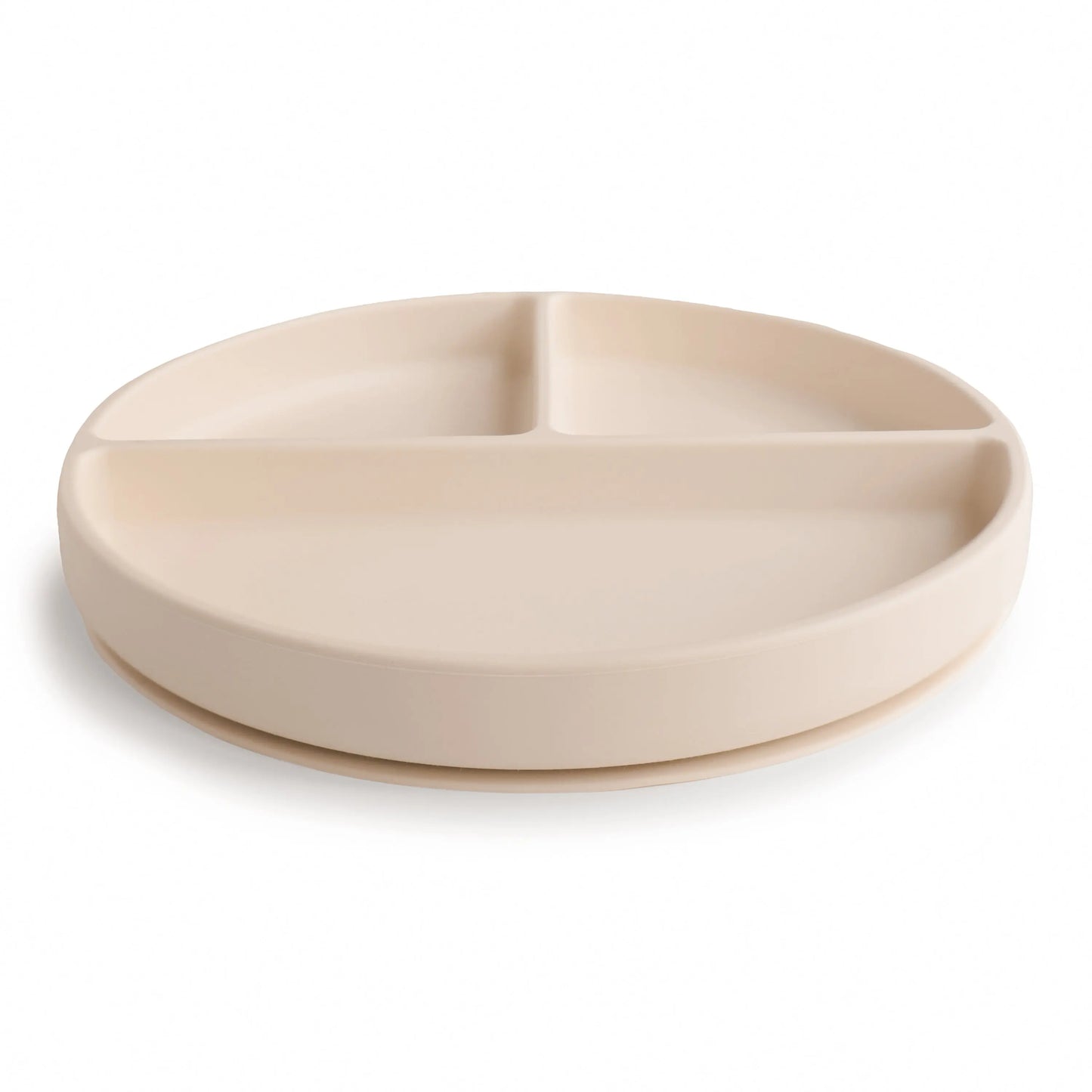 Silicone Suction Plate for Babies Food Grade Safe Design Minimizes Spills Mushie