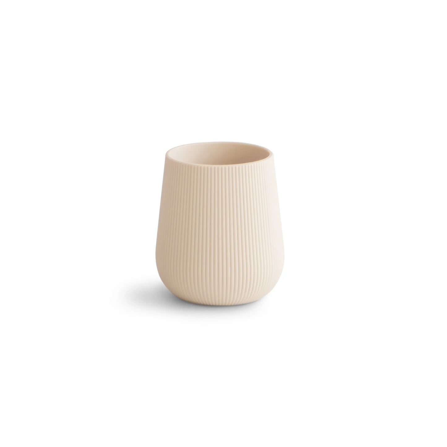 Silicone Starter Cup for Babies with Ribbed Texture and Weighted Base for Easy Transition from Bottle to Cup Mushie