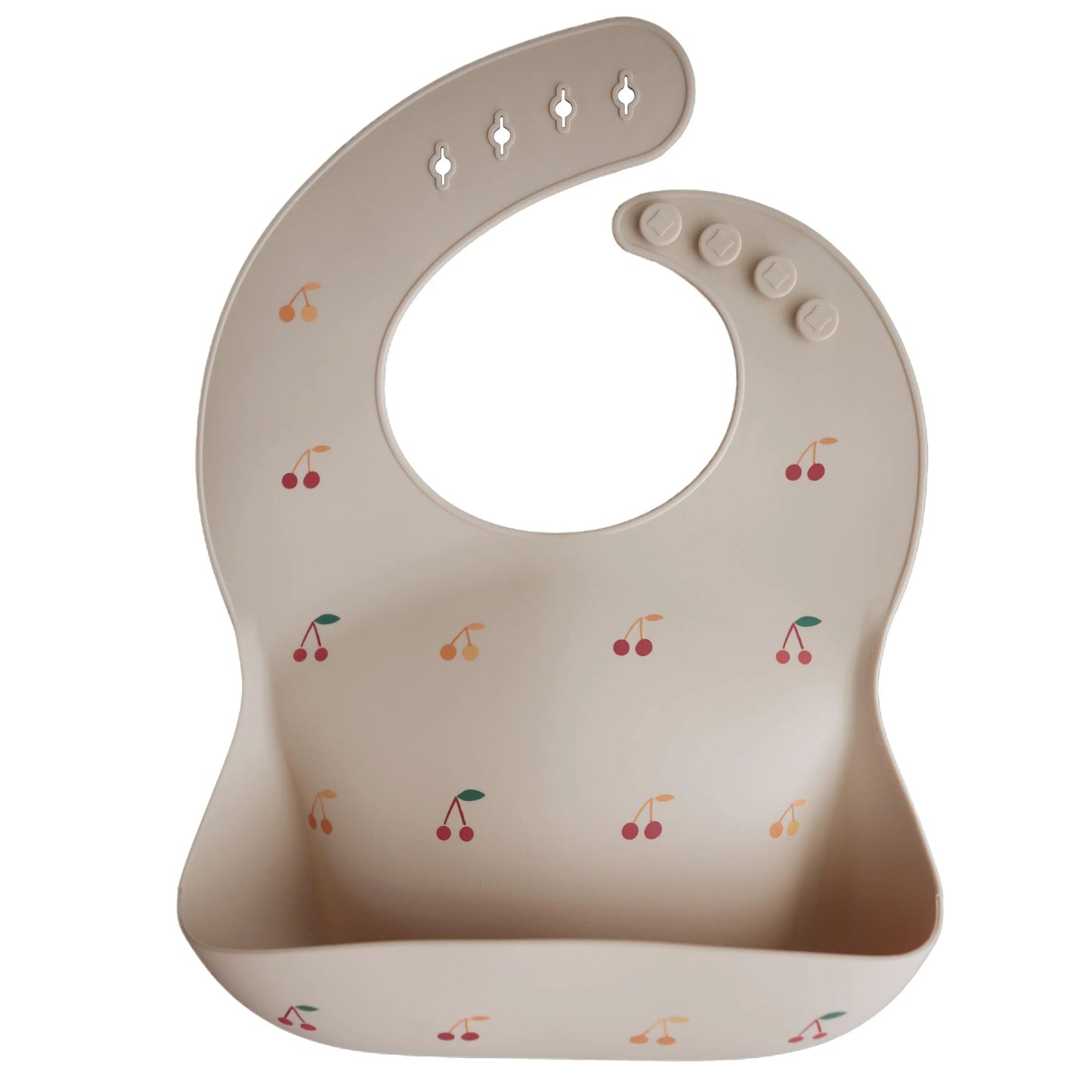 Silicone Baby Bib with Adjustable Neck Strap and Front Pocket for Easy Cleaning Mushie Everetts Place: Online Boutique 13.99