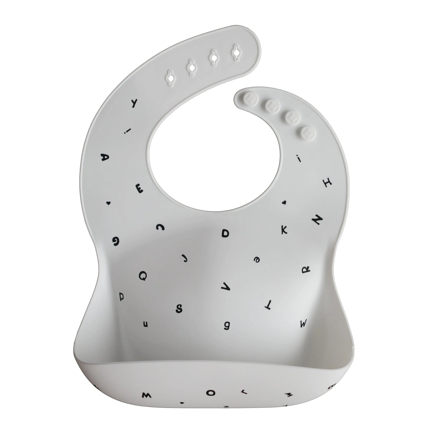 Silicone Baby Bib with Adjustable Neck Strap and Front Pocket for Easy Cleaning Mushie Everetts Place: Online Boutique 13.99