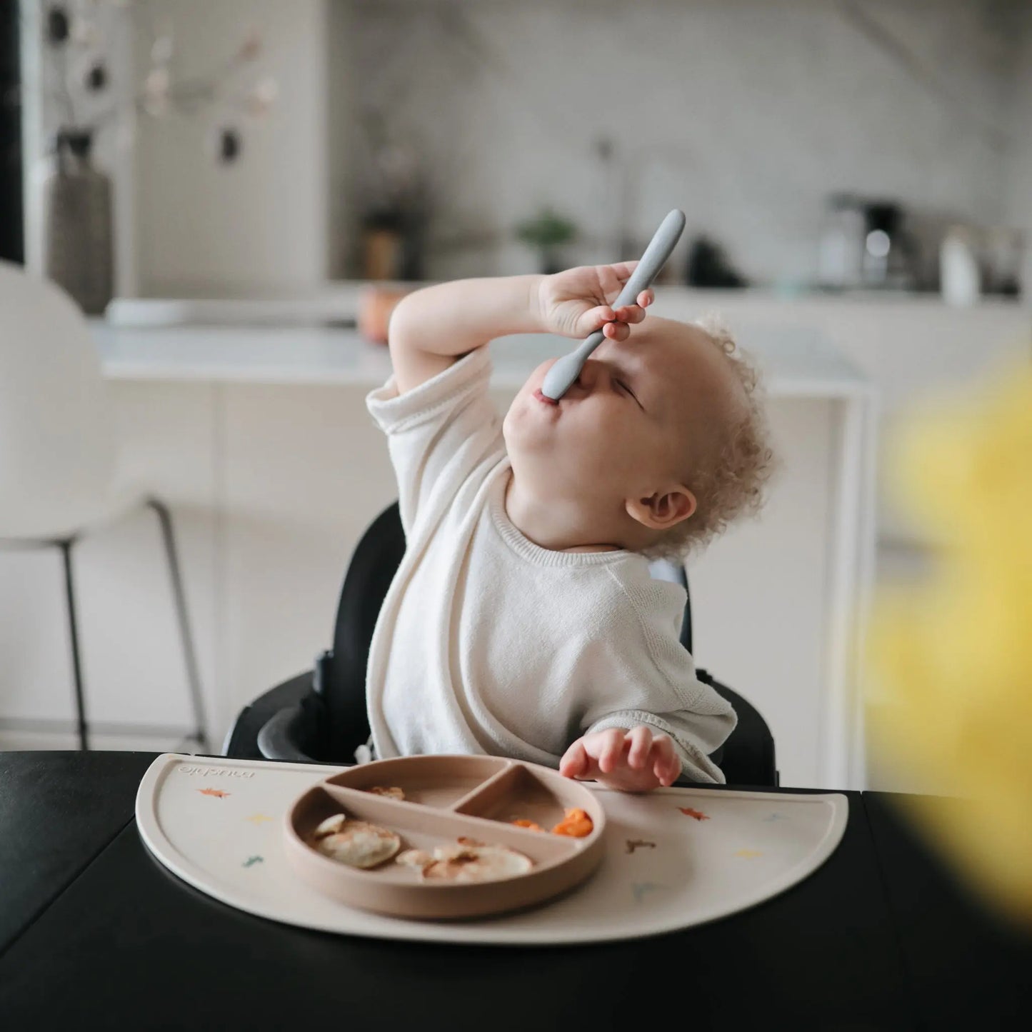 Silicone Feeding Spoons for Babies Soft Flexible Tip Safe and Comfortable Mealtime Essentials Mushie Everetts Place: Online Boutique