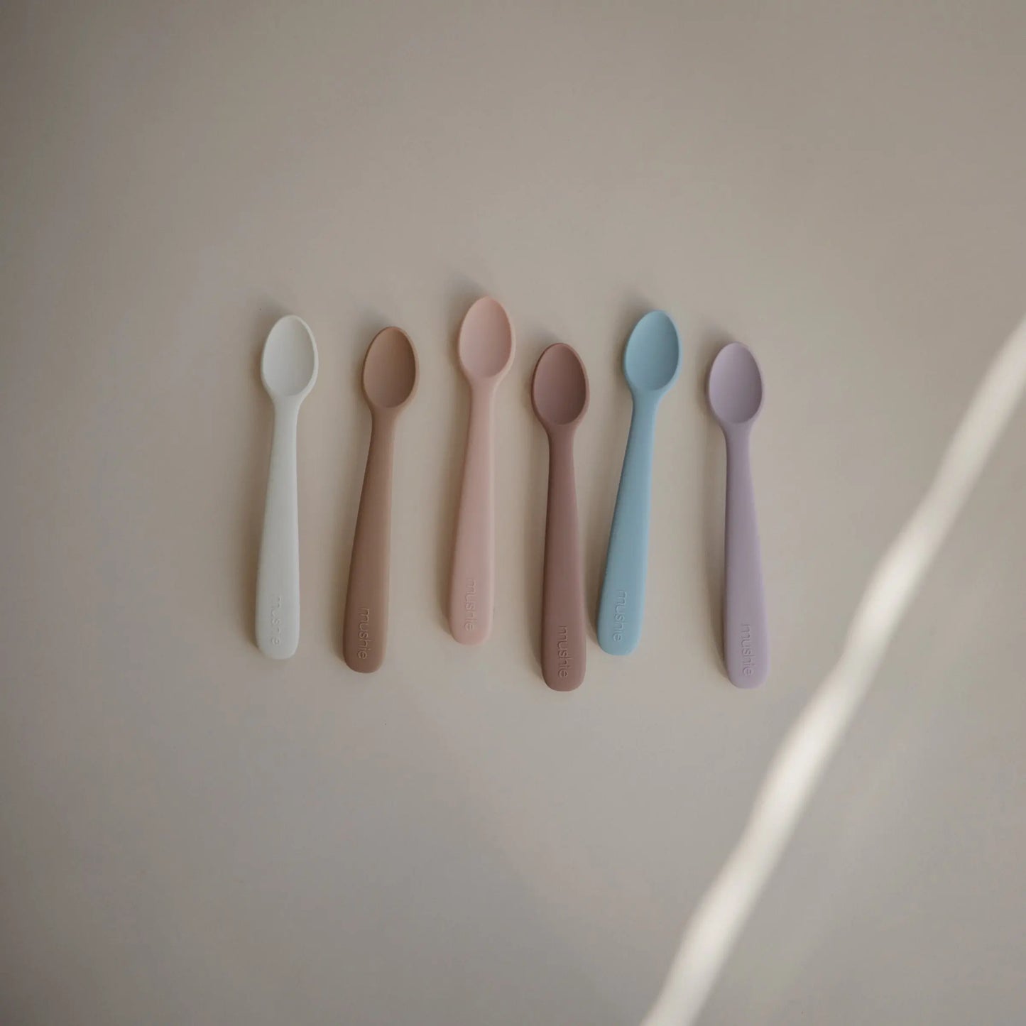 Silicone Feeding Spoons for Babies Soft Flexible Tip Safe and Comfortable Mealtime Essentials Mushie Everetts Place: Online Boutique