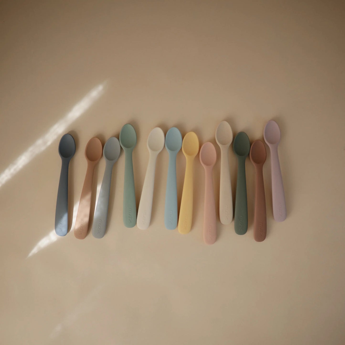 Silicone Feeding Spoons for Babies Soft Flexible Tip Safe and Comfortable Mealtime Essentials Mushie Everetts Place: Online Boutique