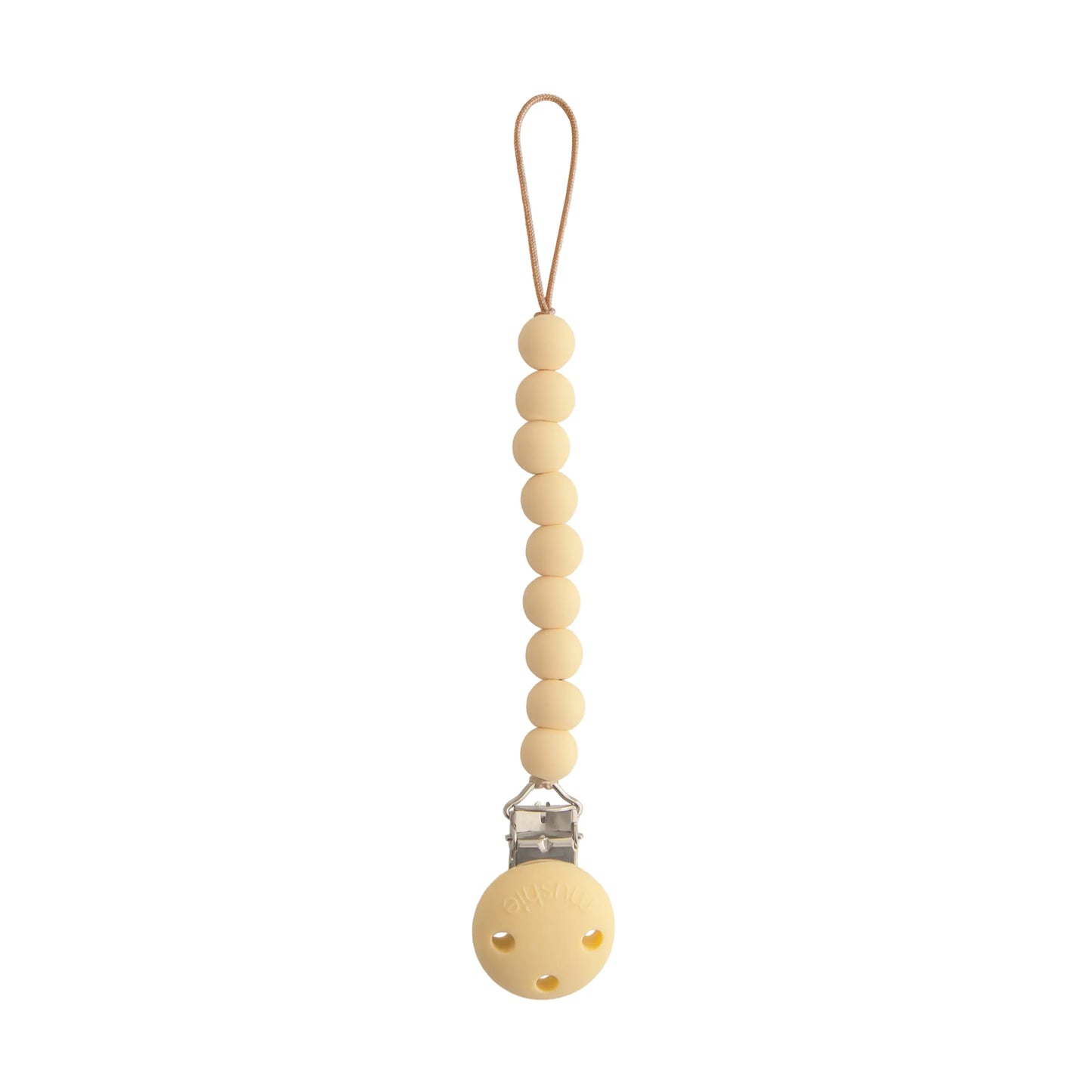Silicone Pacifier Clip Hera Durable Food Grade Silicone Bead Design Mushie Everetts Place: Online Boutique 14.99
