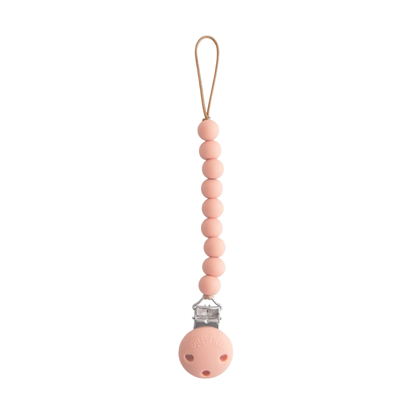 Silicone Pacifier Clip Hera Durable Food Grade Silicone Bead Design Mushie Everetts Place: Online Boutique 14.99