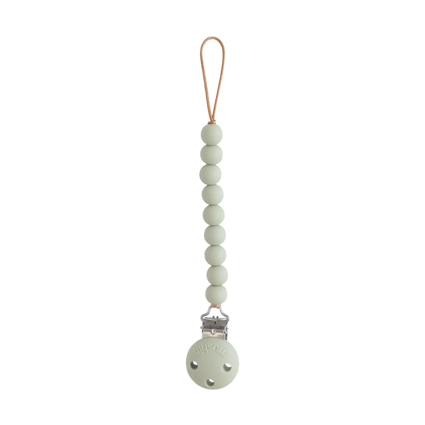 Silicone Pacifier Clip Hera Durable Food Grade Silicone Bead Design Mushie Everetts Place: Online Boutique