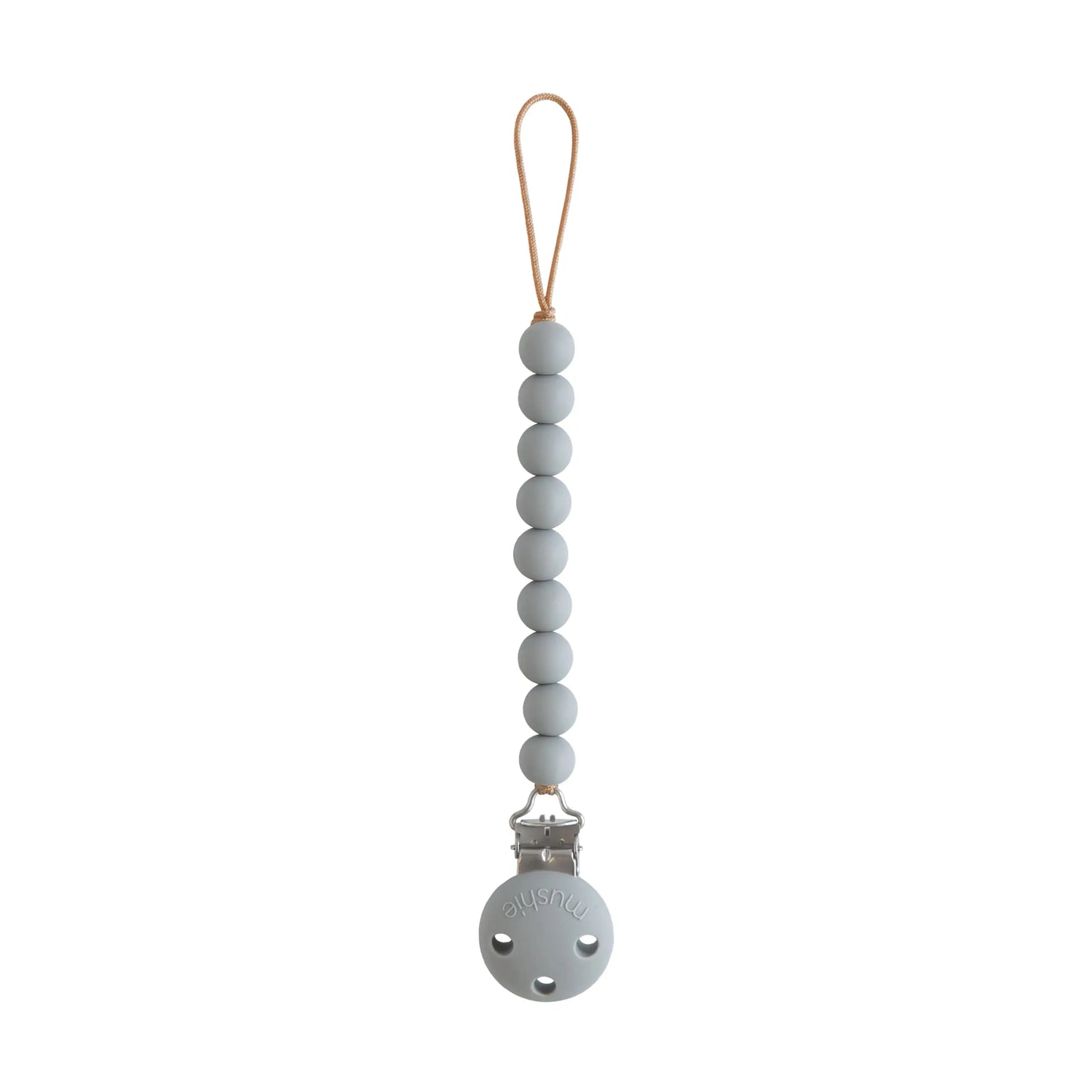 Silicone Pacifier Clip Hera Durable Food Grade Silicone Bead Design Mushie Everetts Place: Online Boutique