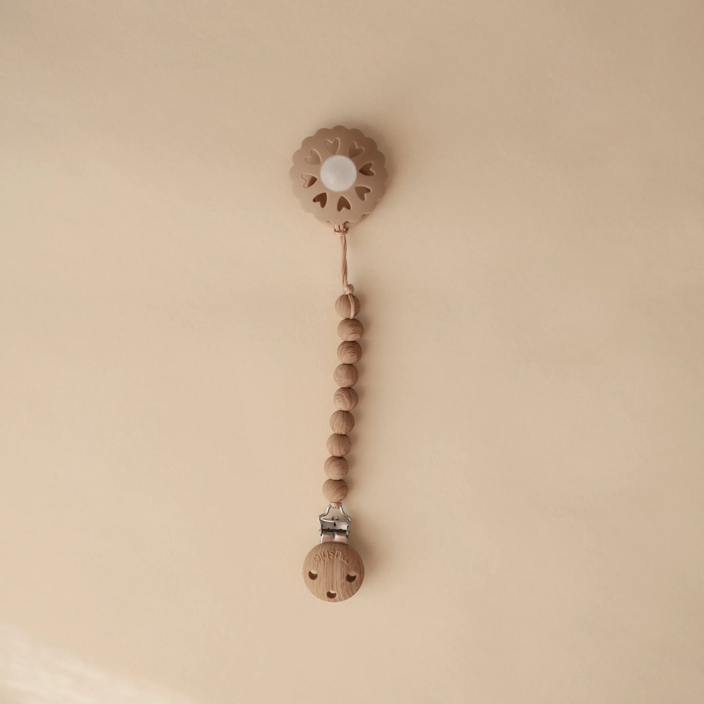 Silicone Pacifier Clip Hera Durable Food Grade Silicone Bead Design Mushie Everetts Place: Online Boutique