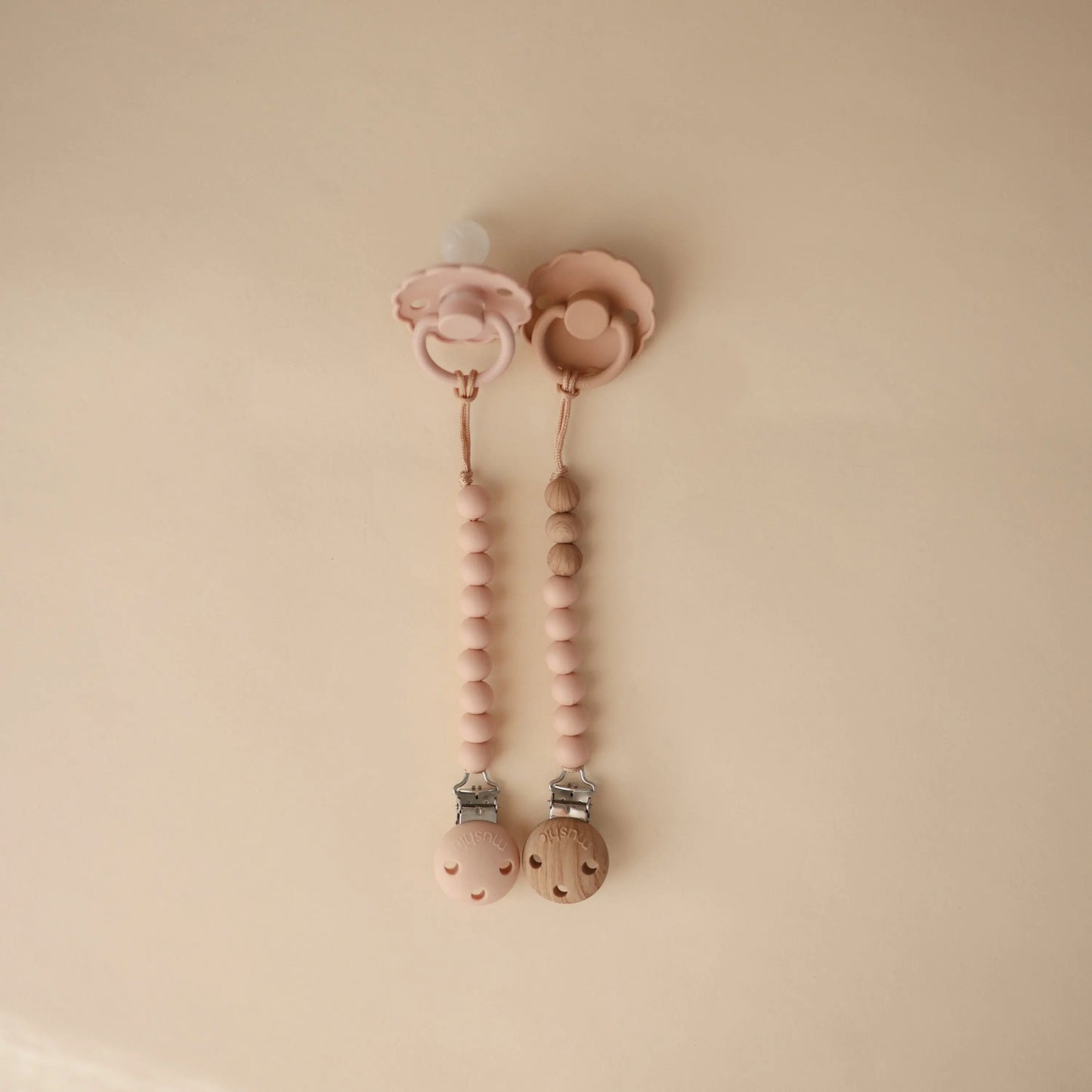 Silicone Pacifier Clip Hera Durable Food Grade Silicone Bead Design Mushie Everetts Place: Online Boutique