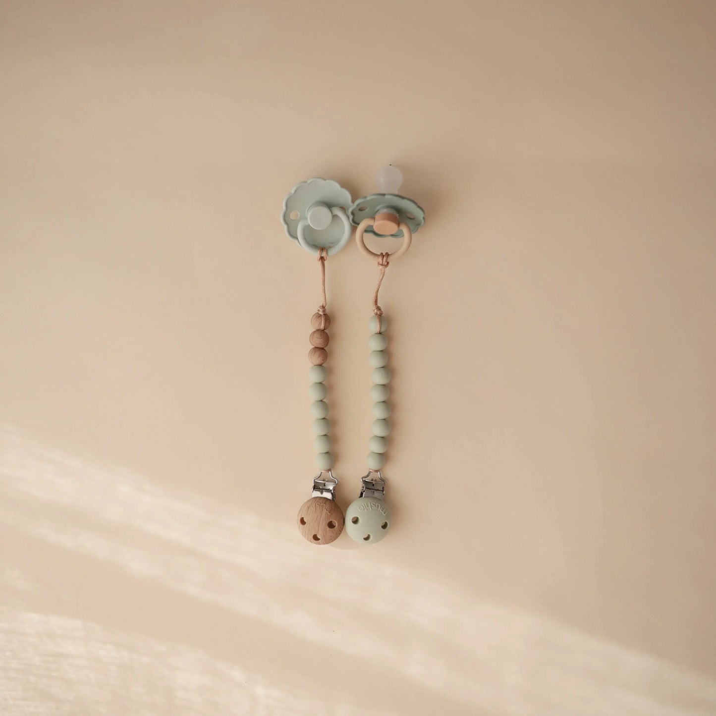 Silicone Pacifier Clip Hera Durable Food Grade Silicone Bead Design Mushie Everetts Place: Online Boutique