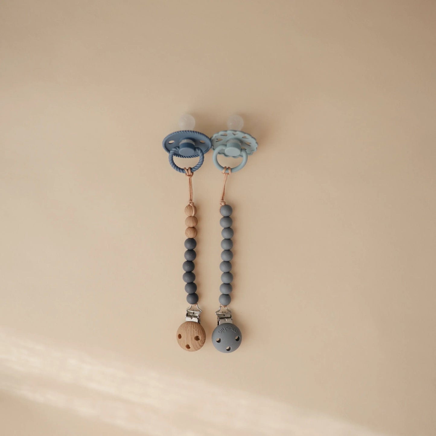 Silicone Pacifier Clip Hera Durable Food Grade Silicone Bead Design Mushie Everetts Place: Online Boutique