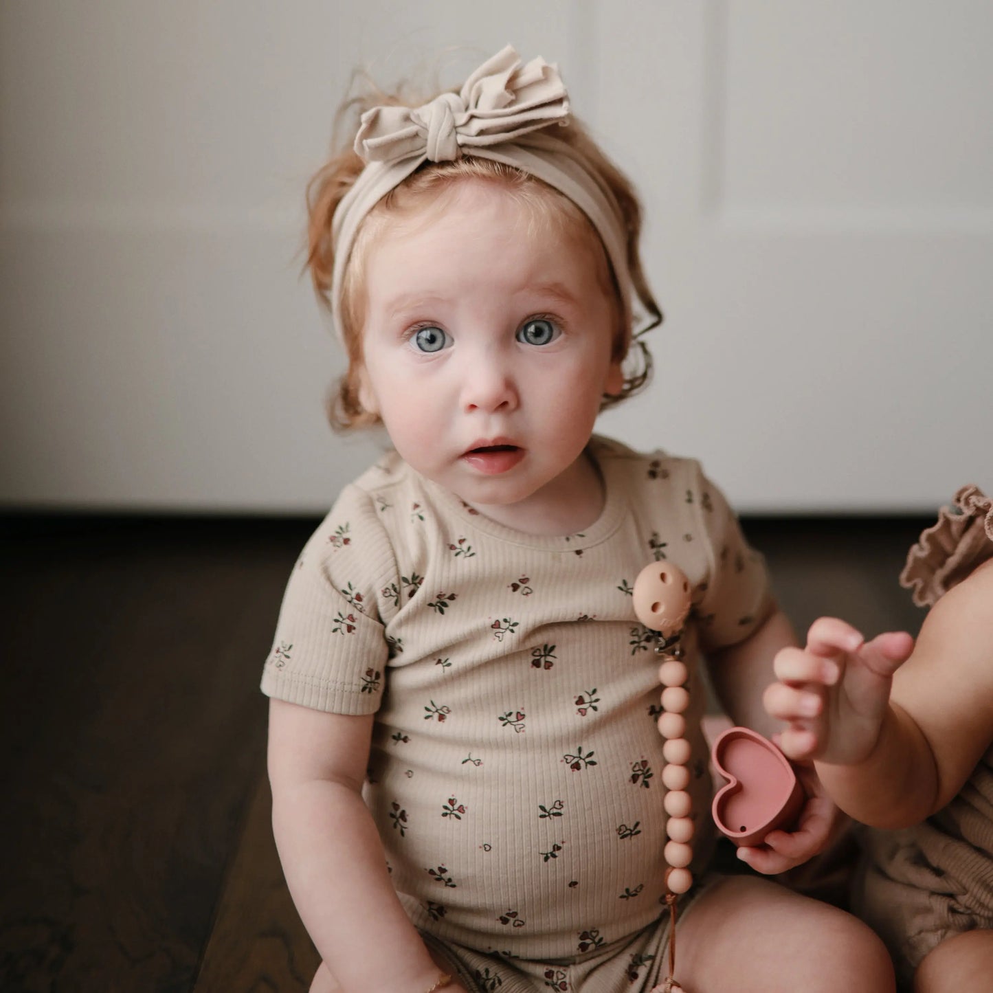 Silicone Pacifier Clip Hera Durable Food Grade Silicone Bead Design Mushie Everetts Place: Online Boutique