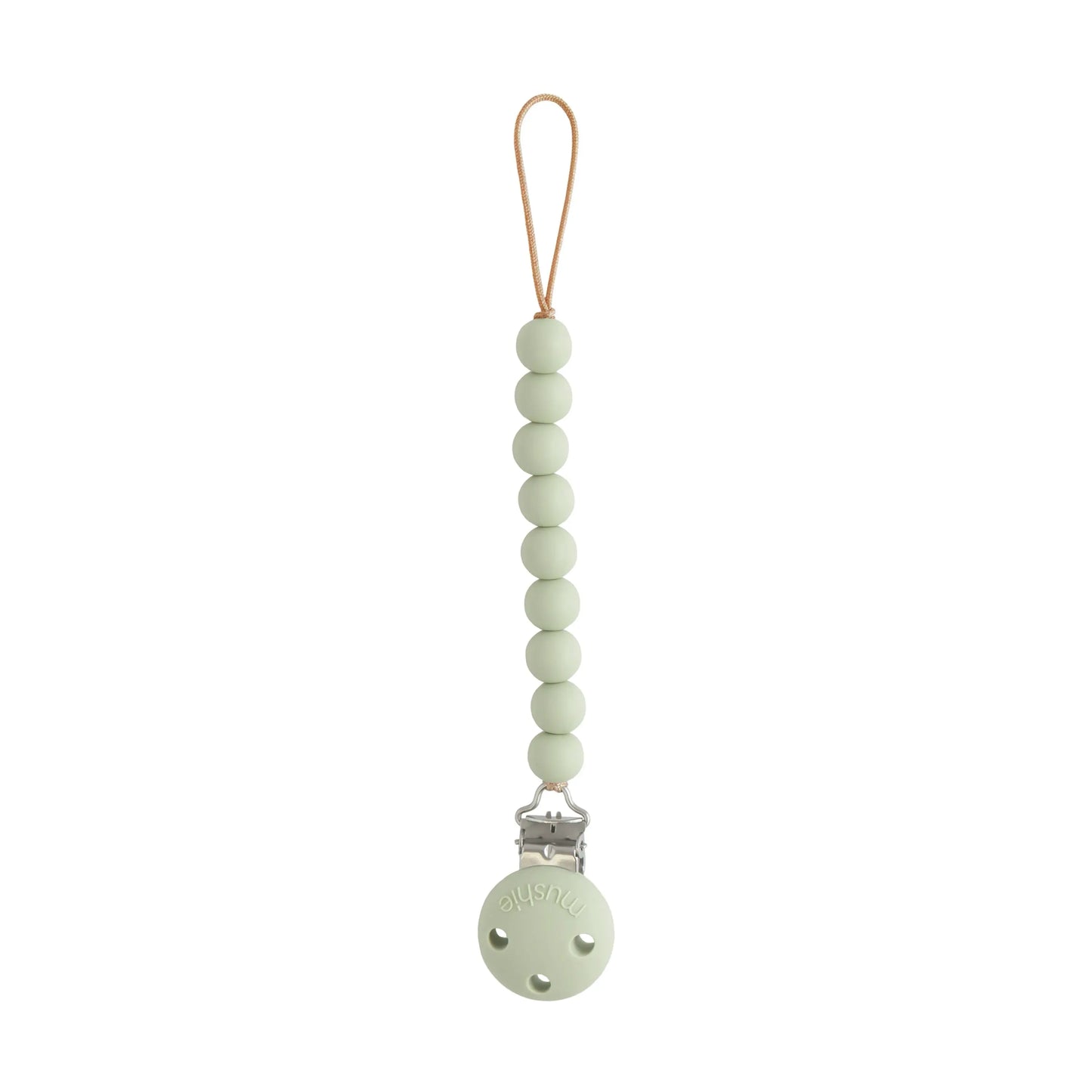 Silicone Pacifier Clip Hera Durable Food Grade Silicone Bead Design Mushie Everetts Place: Online Boutique 14.99