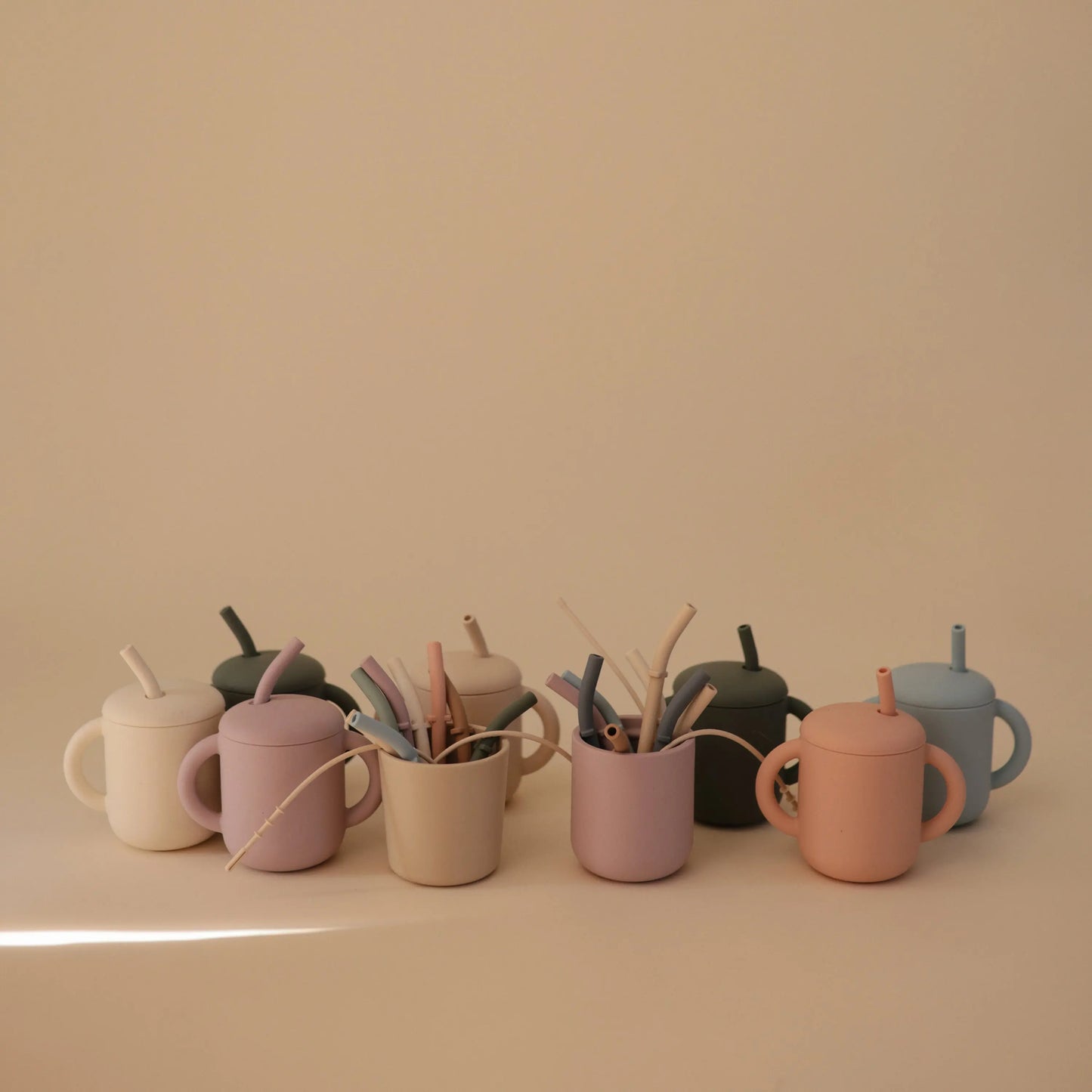 Silicone Replacement Straws 5 Pack for Mushie Silicone Training Cup Mushie Everetts Place: Online Boutique