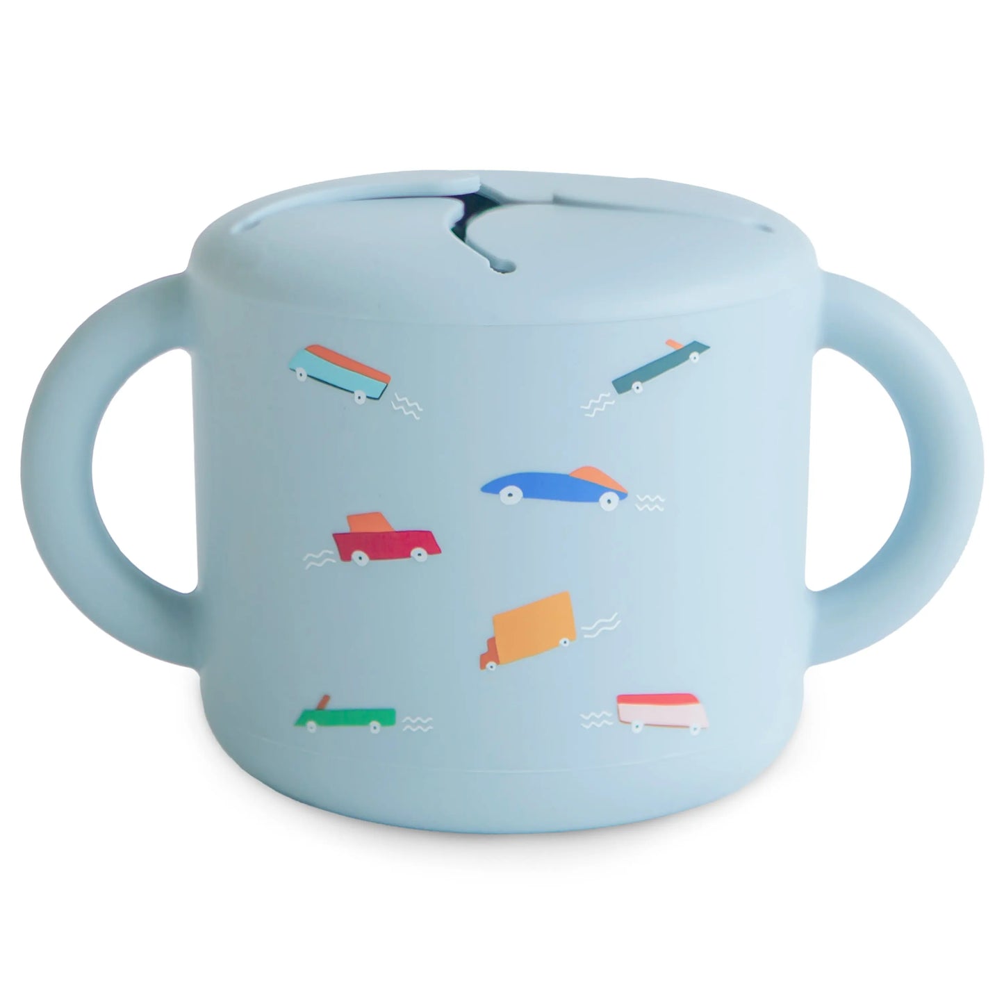 Silicone Snack Cup with Easy Grip Handles Spill Proof Design for Toddlers Mushie Everetts Place: Online Boutique