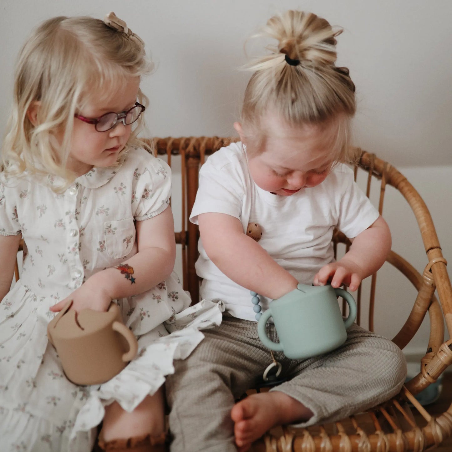 Silicone Snack Cup with Easy Grip Handles Spill Proof Design for Toddlers Mushie Everetts Place: Online Boutique