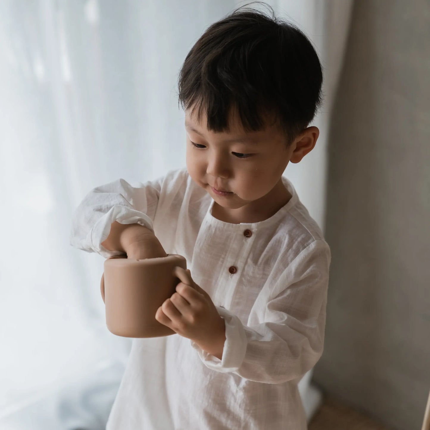 Silicone Snack Cup with Easy Grip Handles Spill Proof Design for Toddlers Mushie Everetts Place: Online Boutique